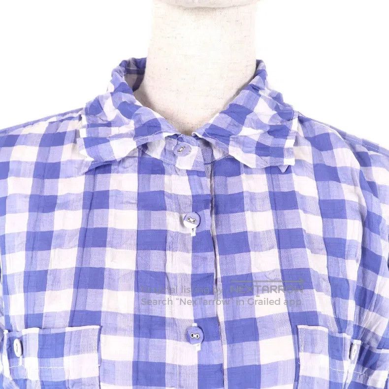 Issey Miyake Issey Miyake Blue Shirt Size M / US 6-8 / IT 42-44 - 4 Thumbnail