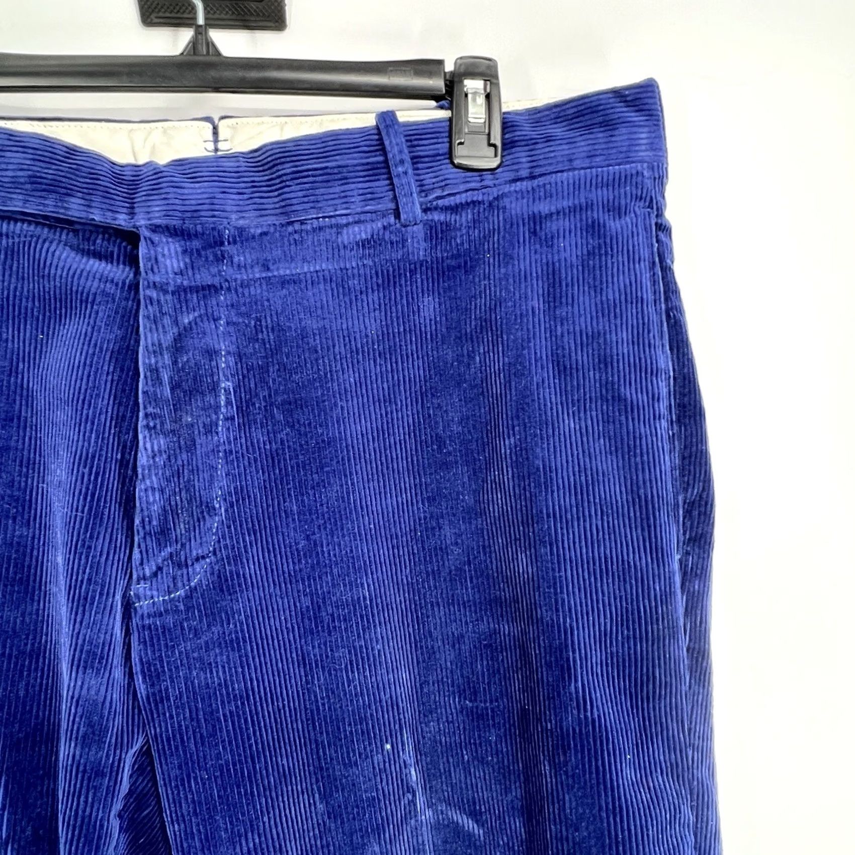 Ralph Lauren VINTAGE Ralph Lauren Mens Pants Dress Pants Corduroy 36x30 Blue 90s Straight Pocket Mens Size US 36 / EU 52 - 3 Thumbnail
