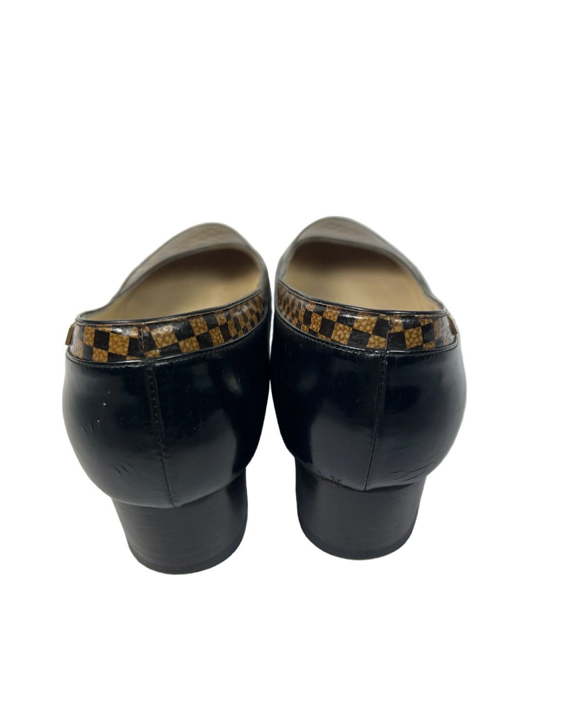 Louis Vuitton Louis Vuitton Damier Ebene Heels Size US 5.5 / IT 35.5 - 5 Thumbnail