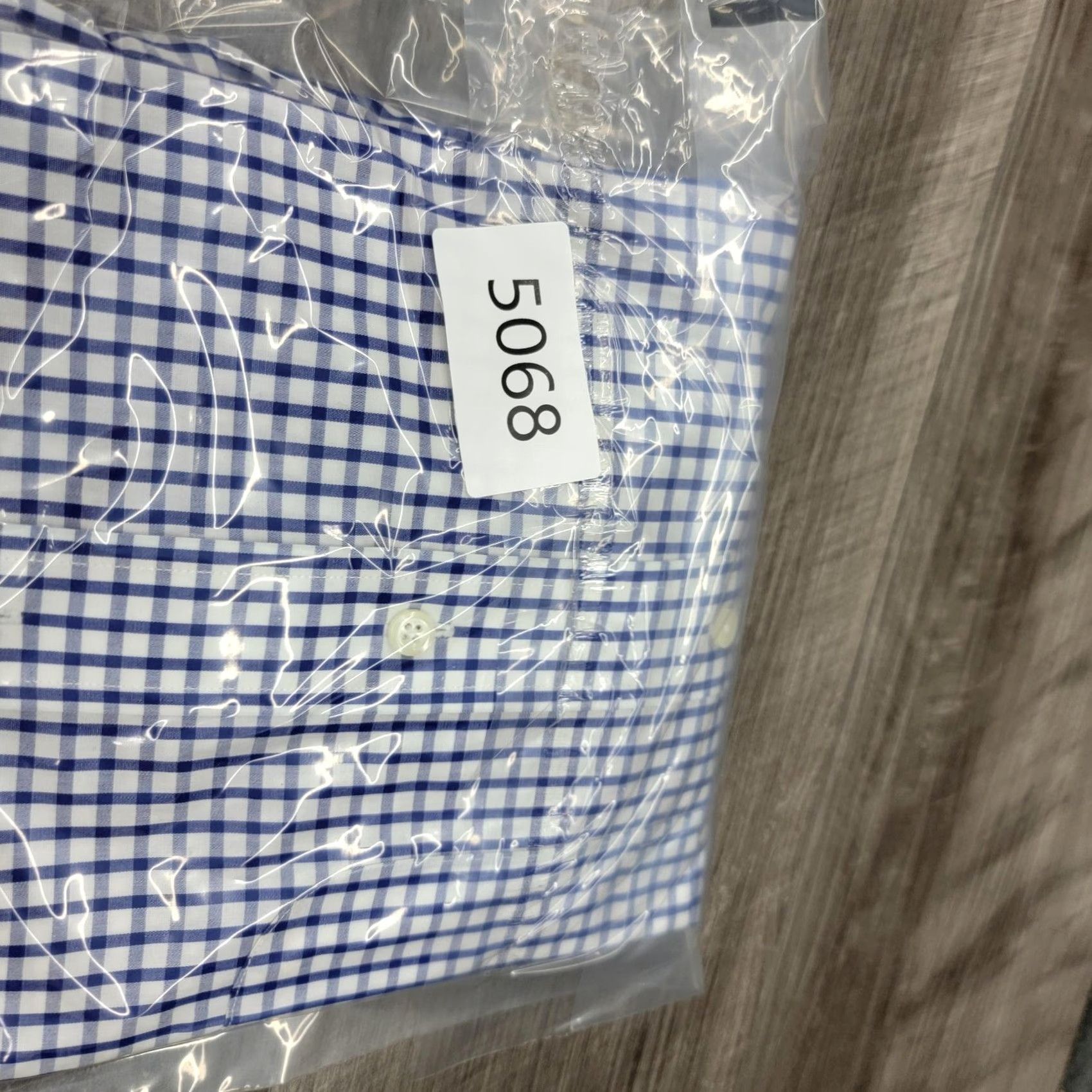 Brooks Brothers Brooks Brothers Shirt Mens 44 Blue Check Short Sleeve Button-Up Non-Iron Cotton Size US XXL / EU 58 / 5 - 7 Thumbnail