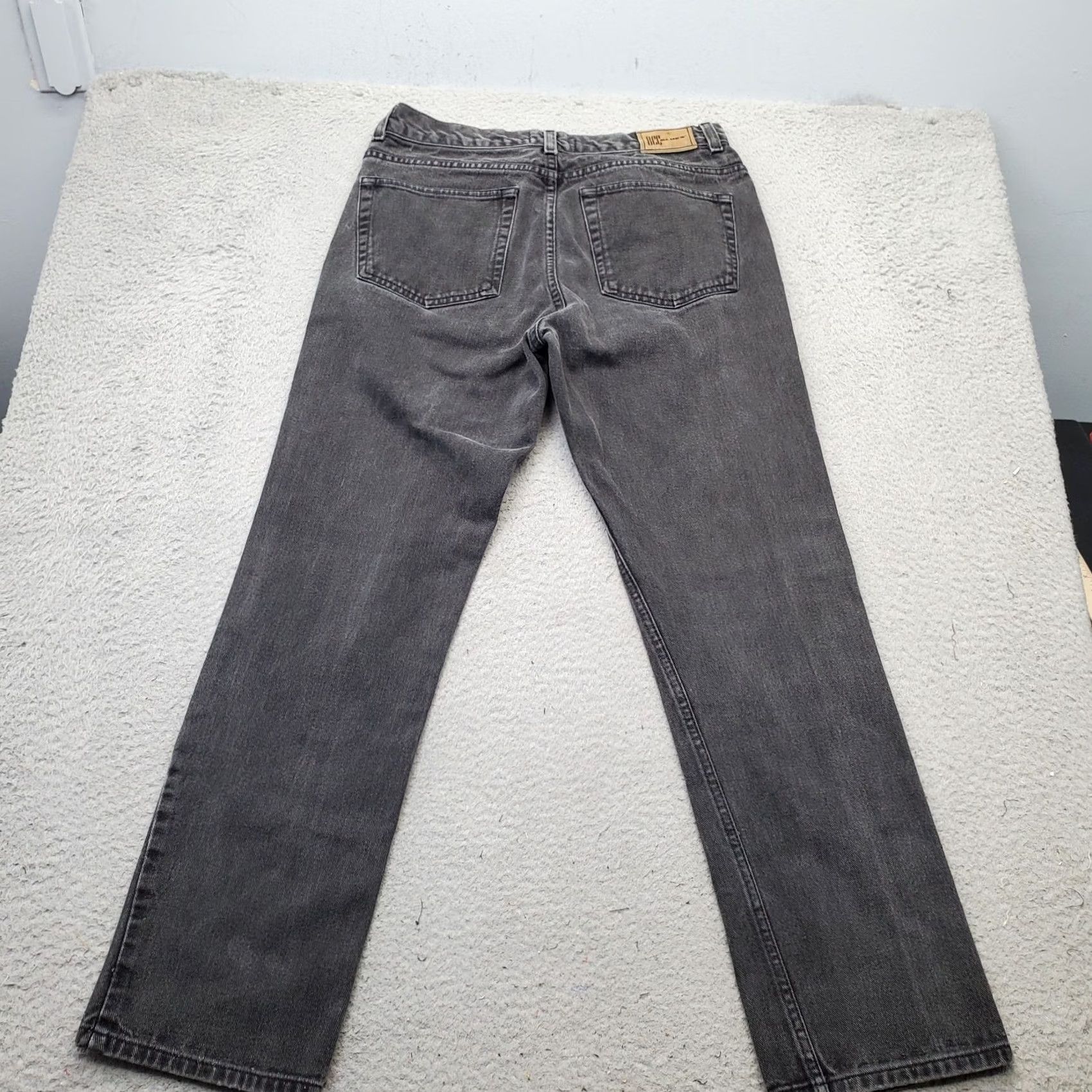 Vintage BCC Blues Straight Jeans Mens Size 34 Black Regular 5-Pocket Design Denim Flat Front 32/32 Inseam 34/32 Size US 34 / EU 50 - 2 Thumbnail