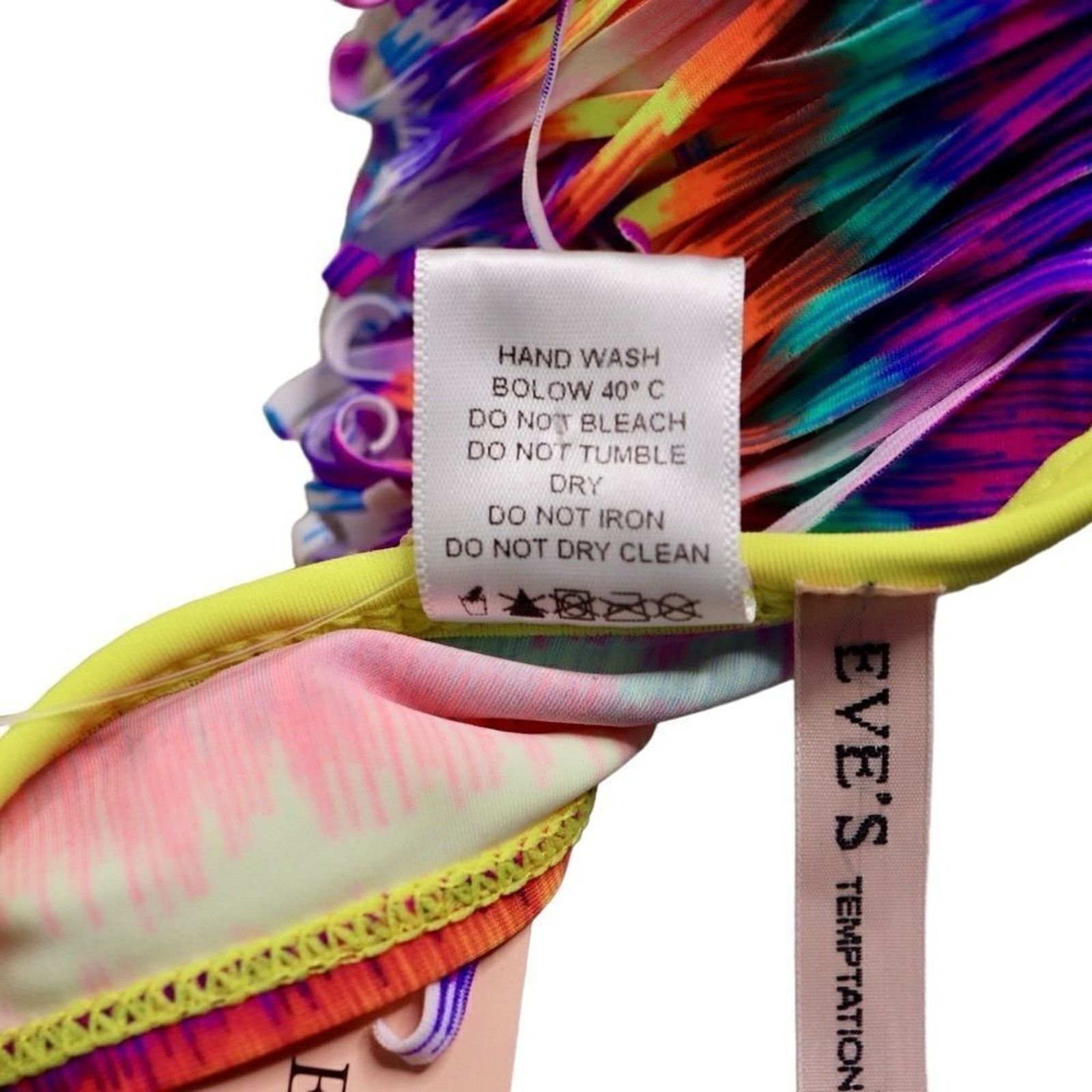 Other Eve's Temptation Psychedelic Fringed Bikini Swimsuit SMALL Size S / US 4 / IT 40 - 12 Thumbnail