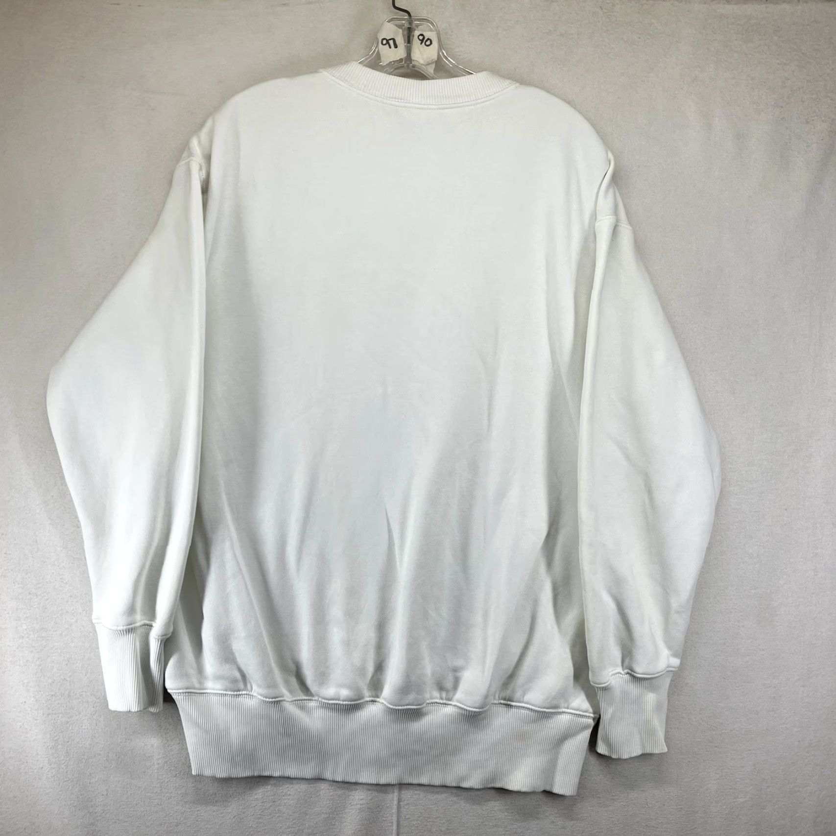 Nike VINTAGE Nike Sweatshirt XS White Embroidered Center Swoosh Logo 90s Y2K Retro Men Long Sleeve Crew Pullover Casual Knit All Seasons Size US XS / EU 42 / 0 - 2 Thumbnail