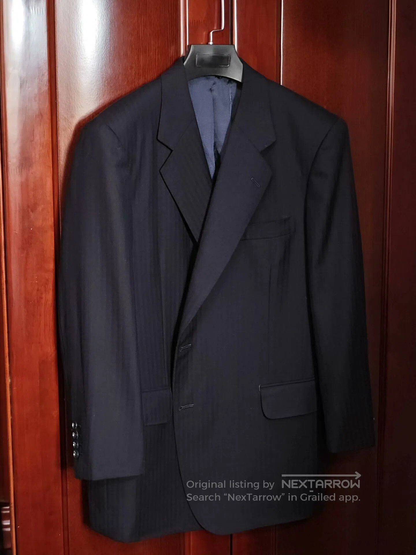 Japanese Brand Custom Tailored Wool Blazer Suit. Size US L / EU 52-54 / 3 - 1 Thumbnail