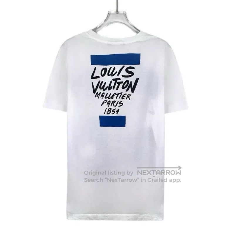 Louis Vuitton Louis Vuitton White logo monogrammed cotton crew neck shor Size US XS / EU 42 / 0 - 2 Thumbnail