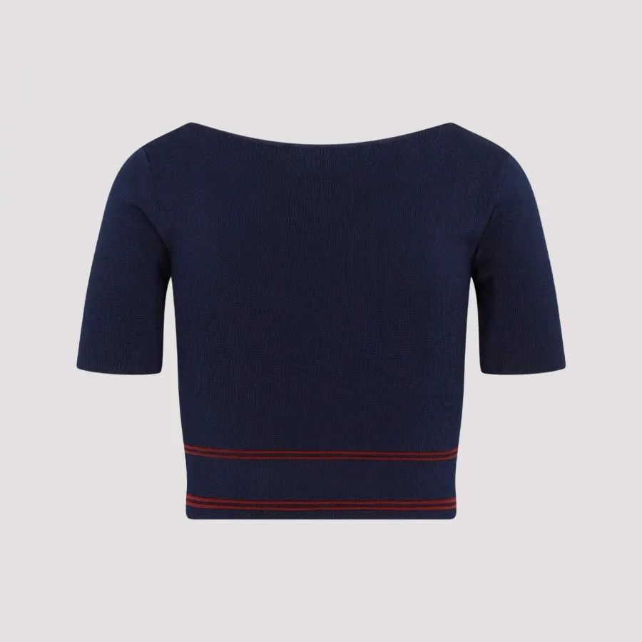 Marni o1w1db10824 Mini Sweater in Navy Blue Size XL / US 12-14 / IT 48-50 - 2 Thumbnail