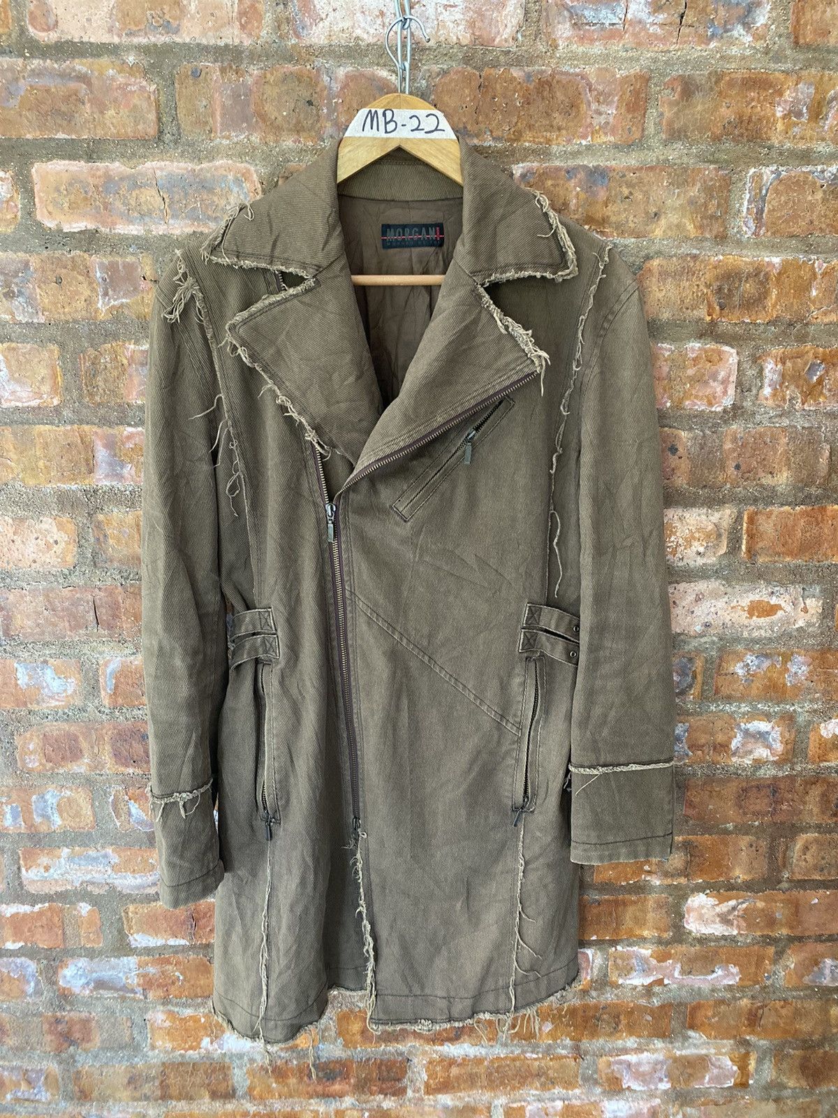 Morgan Homme 2000s Morgan Home Unfinished Fringe Hem Jacket Size US M / EU 48-50 / 2 - 2 Thumbnail