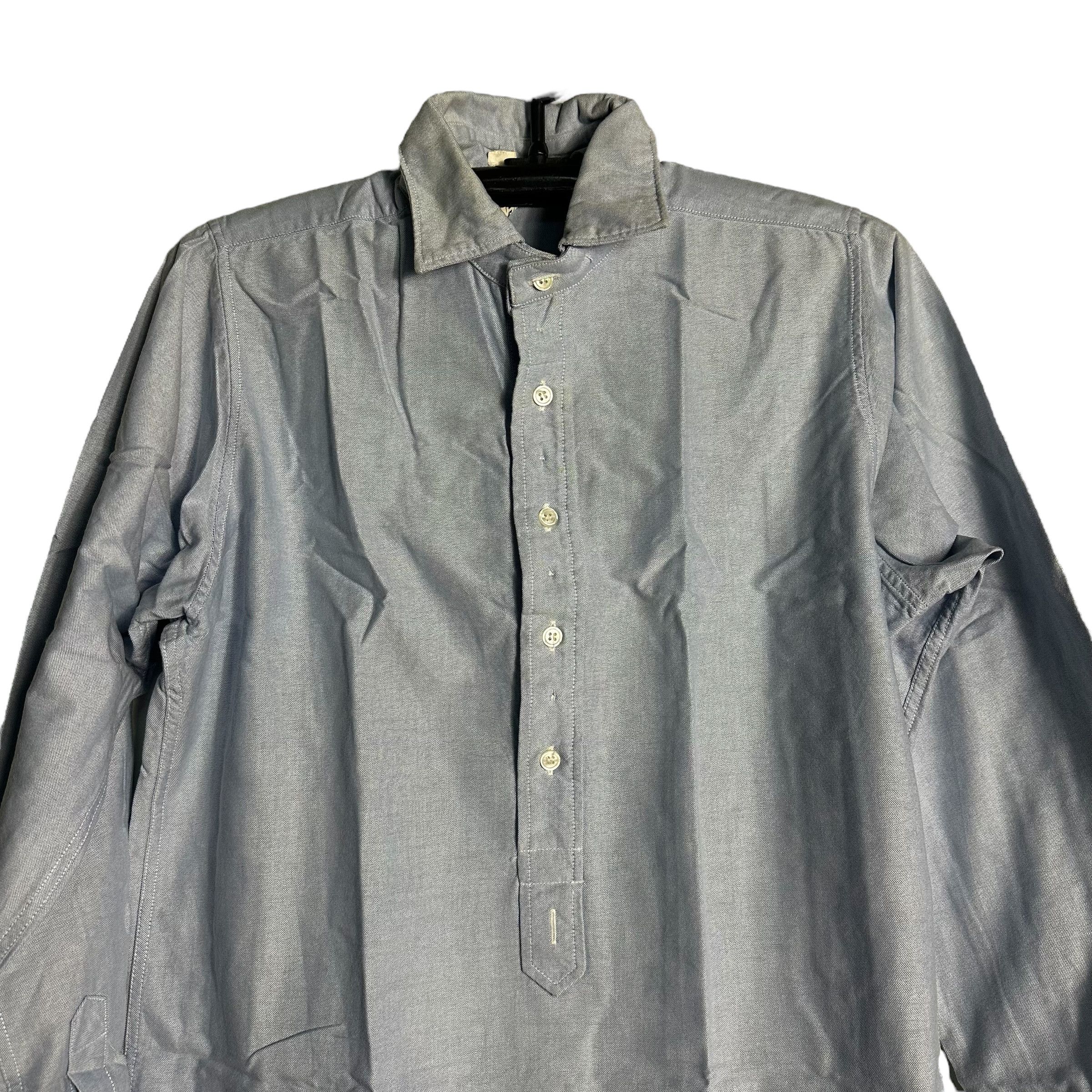 CABANE de ZUCCa × Issey Miyake × Zucca 🔥RARE🔥Zucca Issey Miyake Half Button Chambray Shirt Size US M / EU 48-50 / 2 - 2 Thumbnail