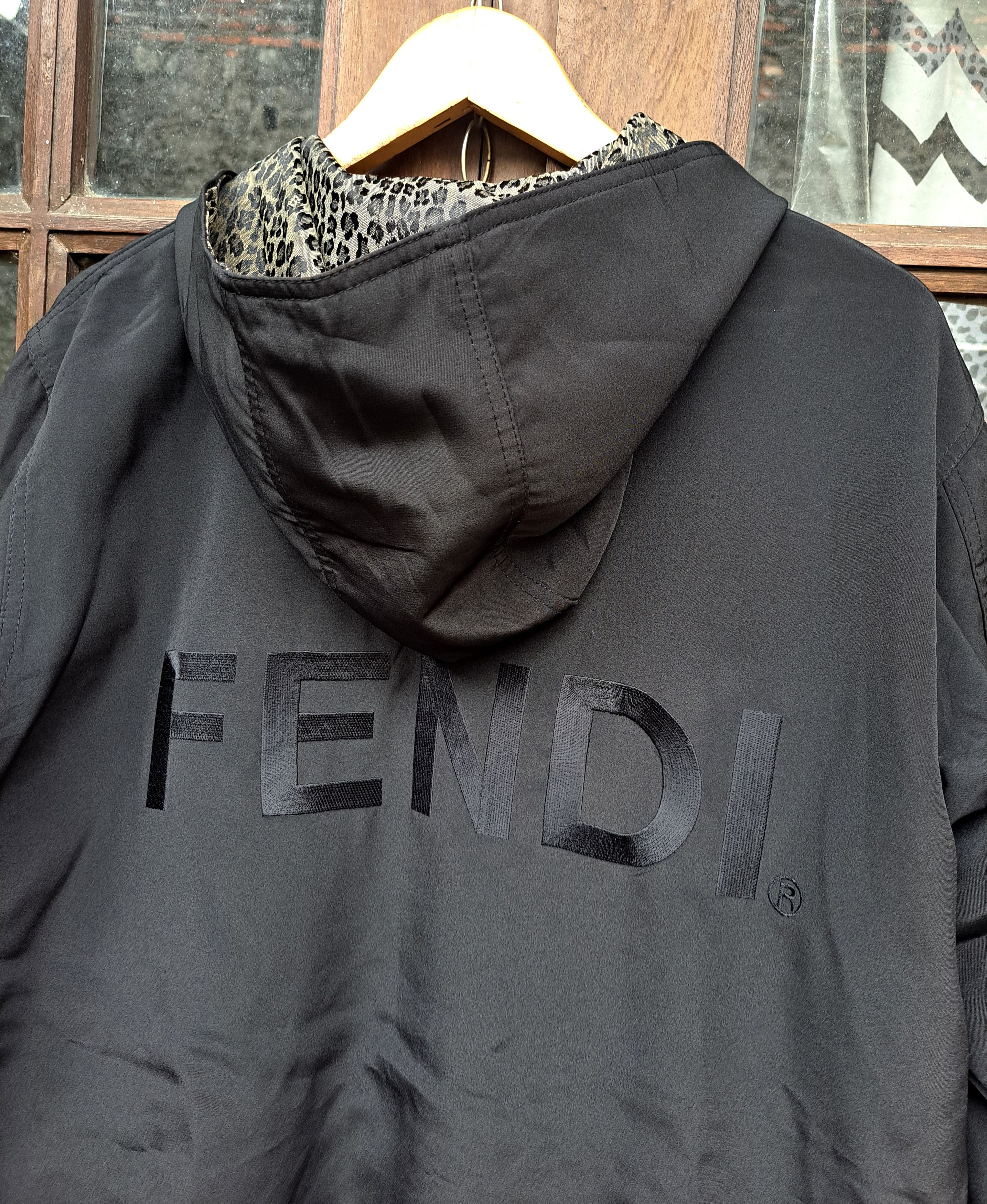 Fendi Vintage FENDI Leopard Animal Print Reversible Jacket Unisex Size US L / EU 52-54 / 3 - 8 Thumbnail