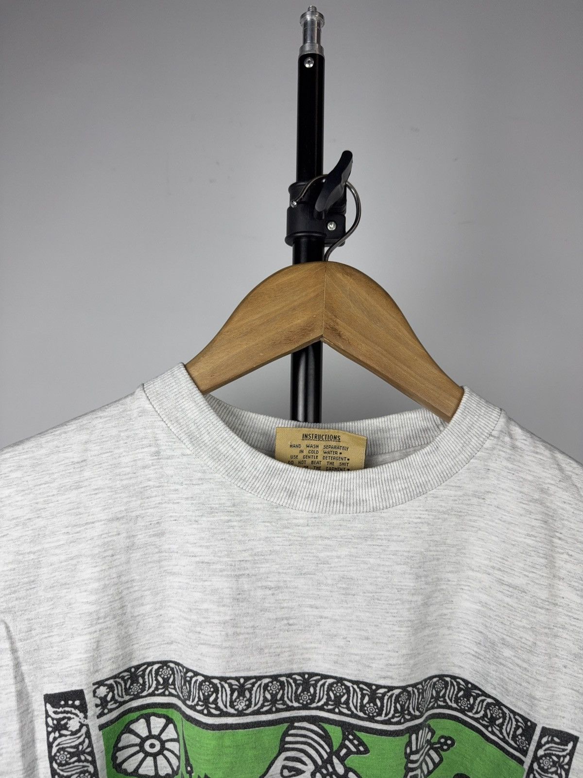 Vintage Vintage 90s Tantra India Elephant Folk Art Graphic T-Shirt Size US S / EU 44-46 / 1 - 2 Thumbnail