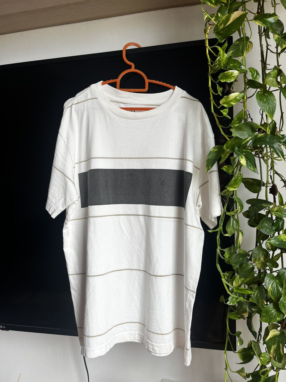Designer × Margaret Howell MHL white man striped round neck Size US L / EU 52-54 / 3 - 1 Thumbnail