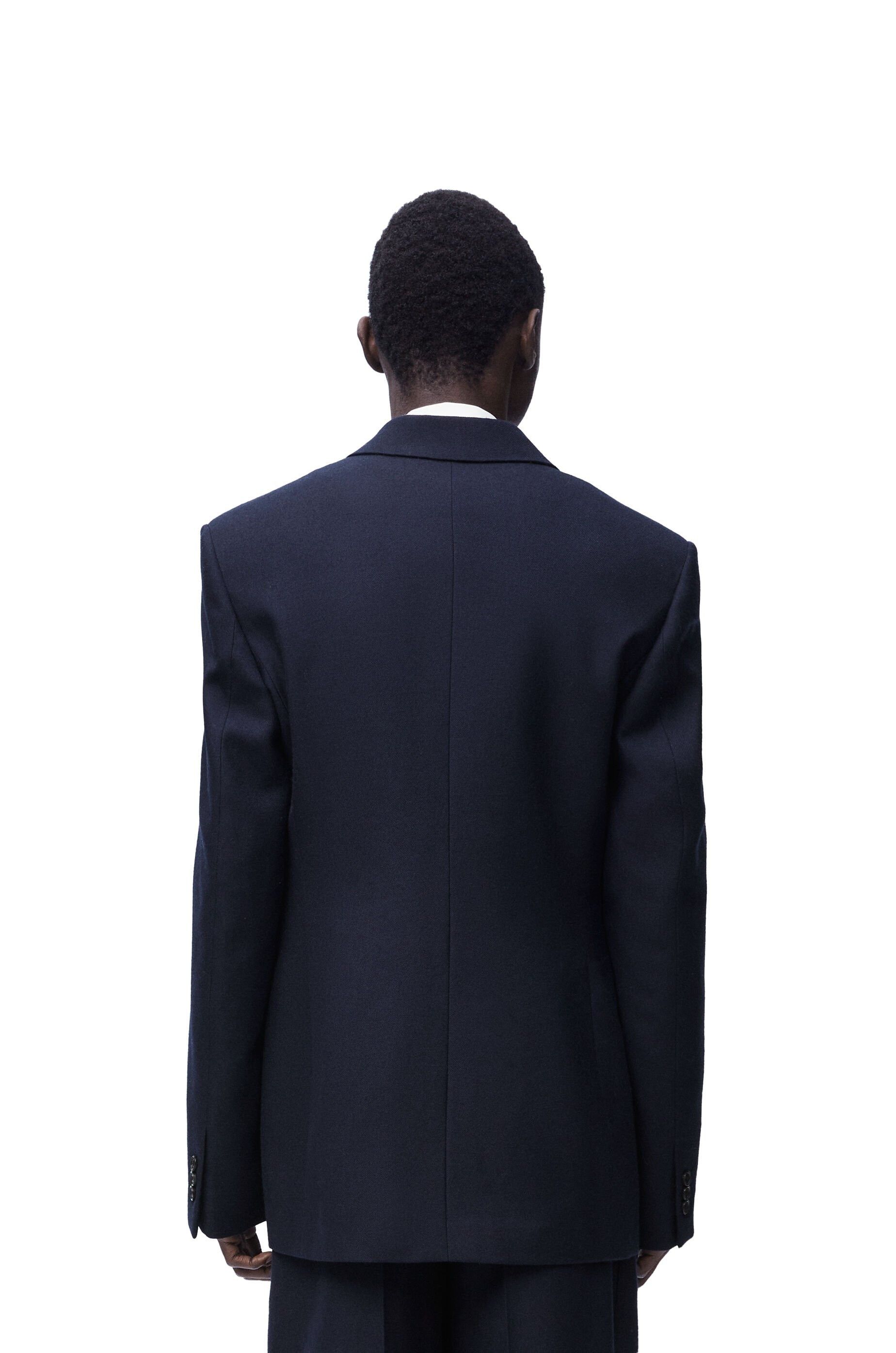 Loewe o1in1g0426 Double-Breasted Jacket in Navy Melange Size US S / EU 44-46 / 1 - 4 Thumbnail