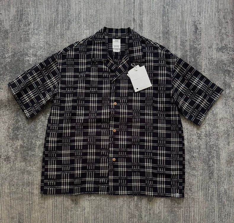 Visvim VISVIM Crosby Short Sleeve Shirt Kasuri Pattern-2506 Size US S / EU 44-46 / 1 - 1 Thumbnail