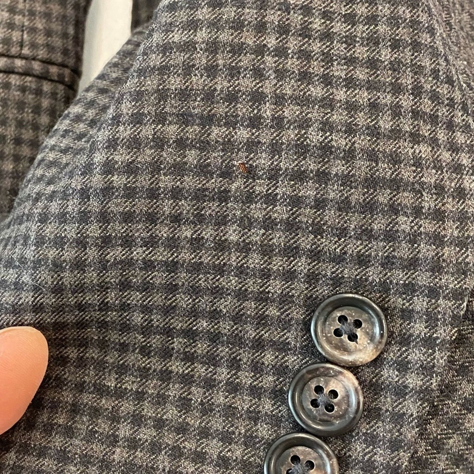 Jos. A. Bank Joseph Jos A. Bank Slim Fit Wool Checkered Blazer - 40R Size 40R - 11 Thumbnail
