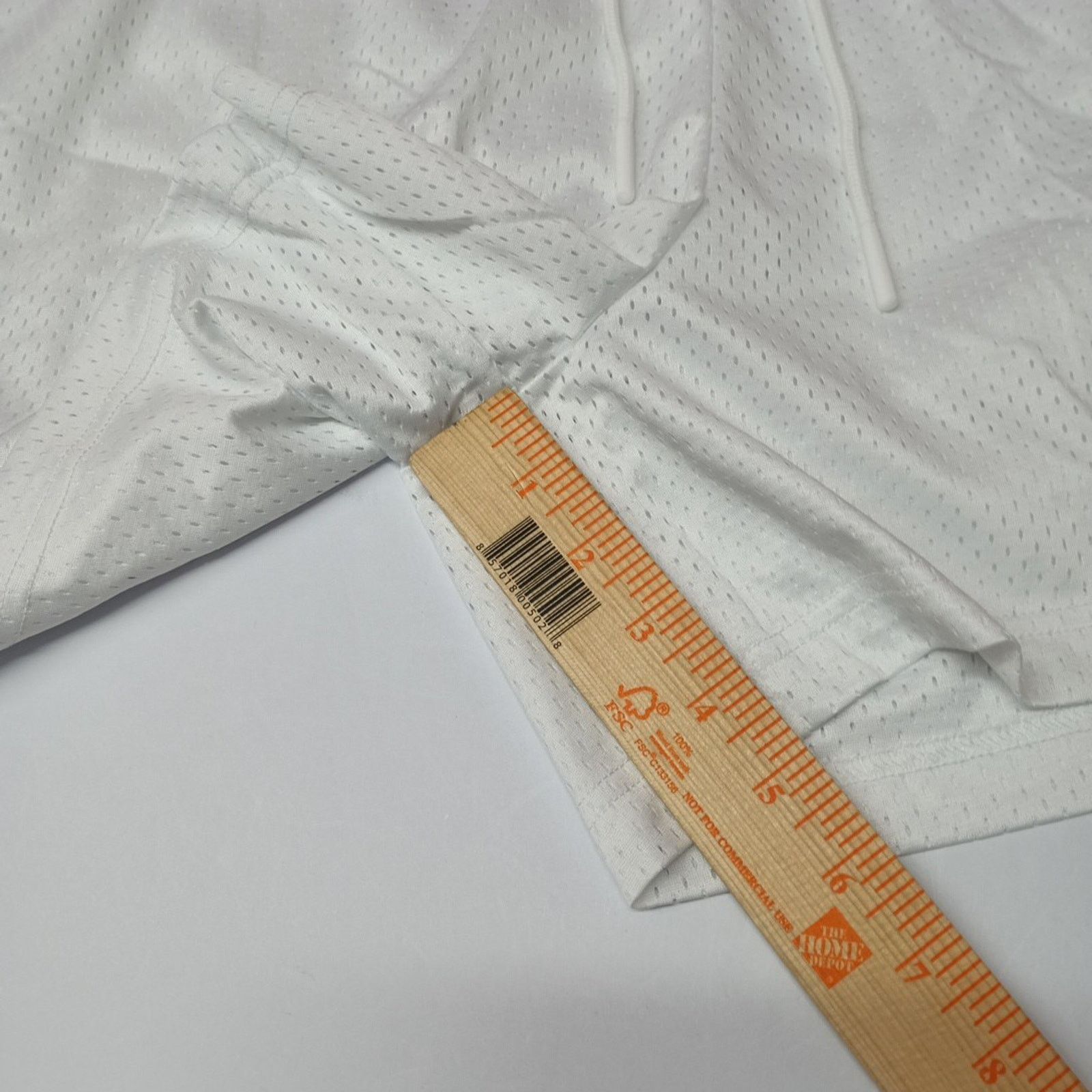 Nike Nike Dri Fit 5" Mesh Basketball Shorts Men Size XL White New Size US 35 - 2 Thumbnail
