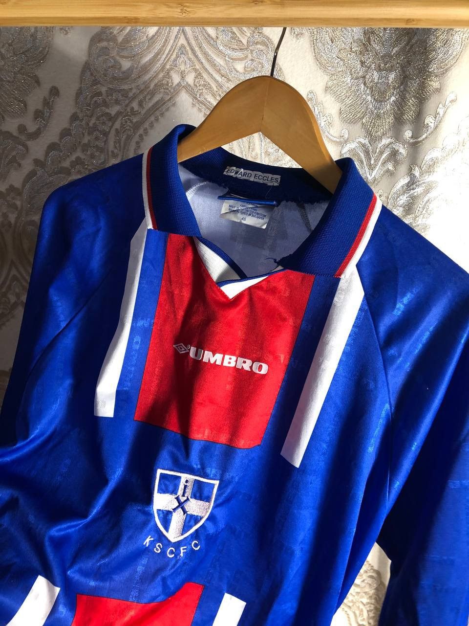 Umbro × Vintage VERY RARE UMBRO KSC FC KARLSRUHE SOCCER JERSEY Y2K 90s RETRO Size US XL / EU 56 / 4 - 6 Thumbnail