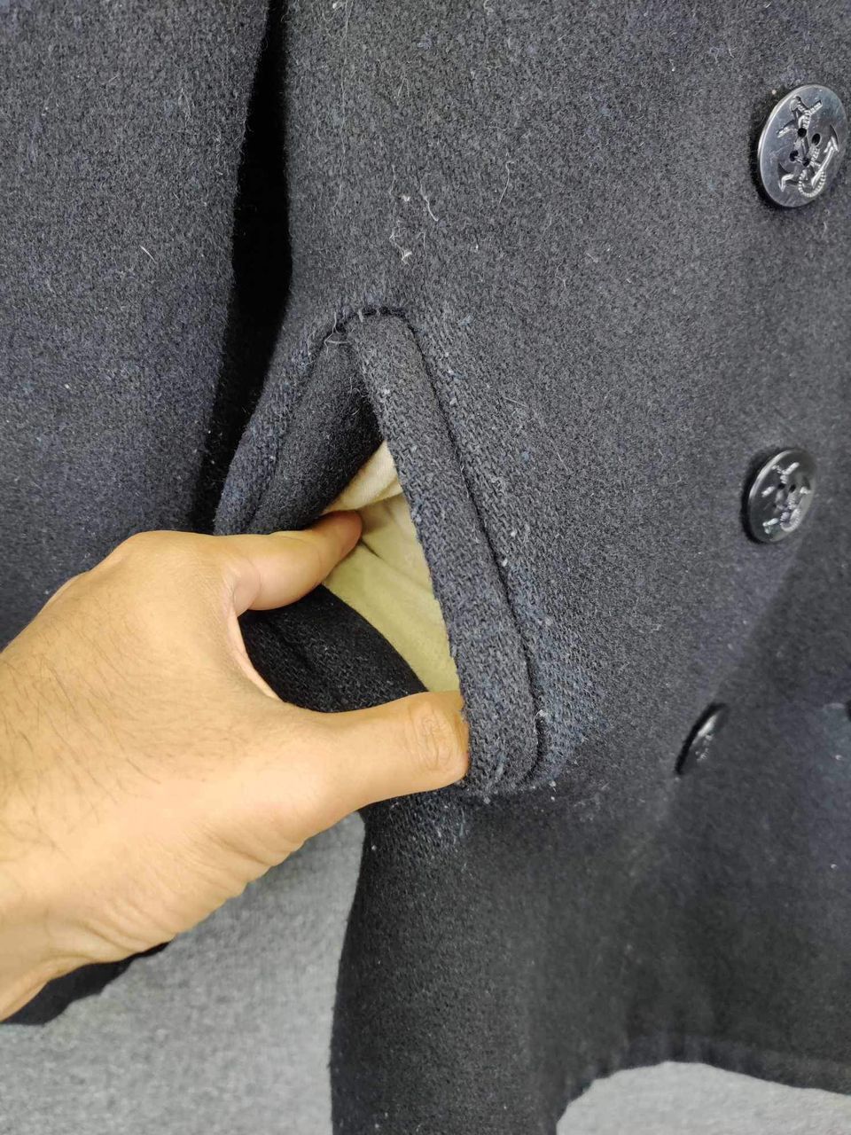 Schott Vintage Schott NYC U.S. 740N Double Breasted Wool Coat Size US M / EU 48-50 / 2 - 9 Thumbnail