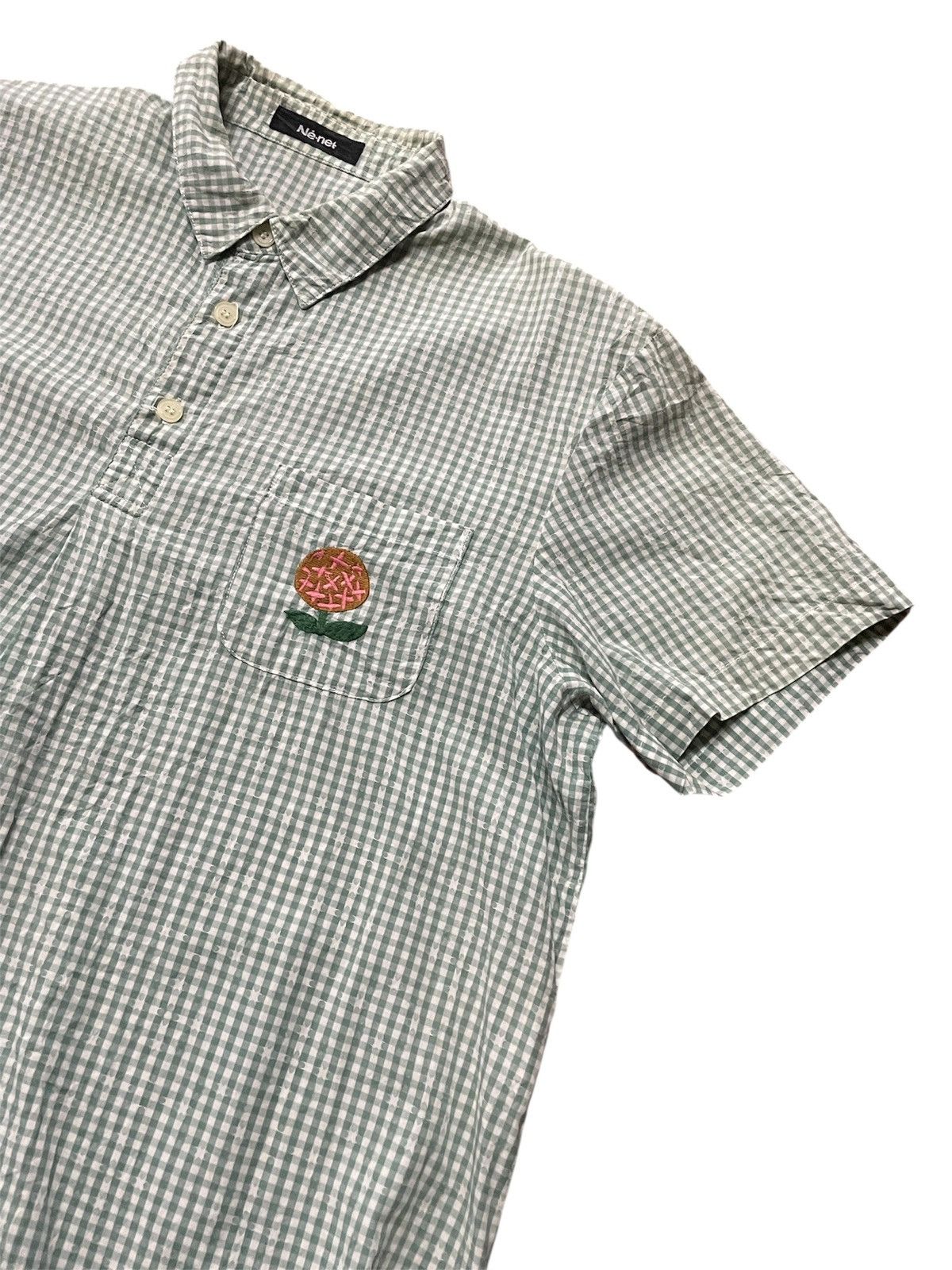 Ne-Net Ne-net Issey Miyake Button Up Single Pocket Shirt Size M / US 6-8 / IT 42-44 - 4 Thumbnail