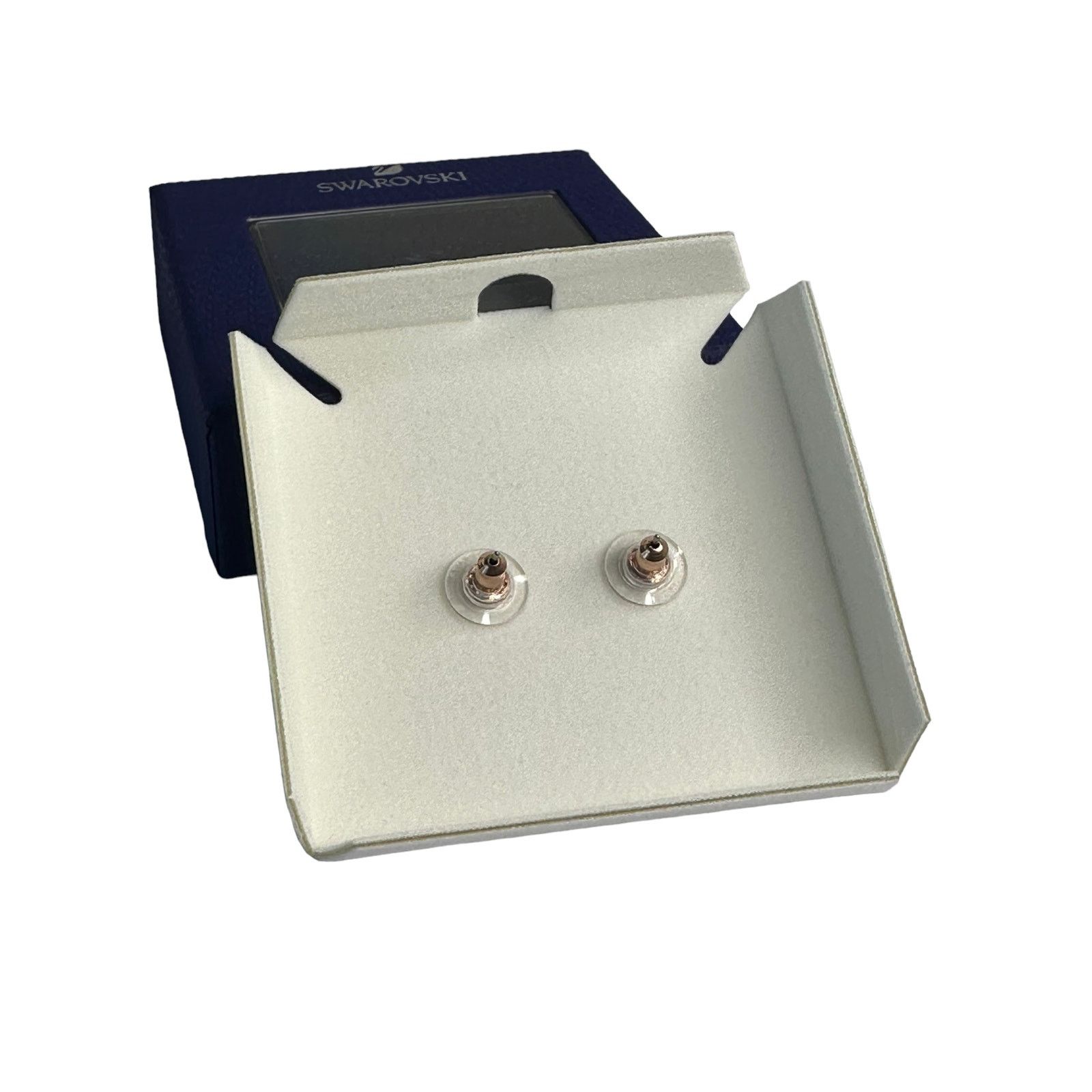 Swarovski Swarovski Swan, White, Rose gold-tone plated stud earrings Size ONE SIZE - 5 Thumbnail