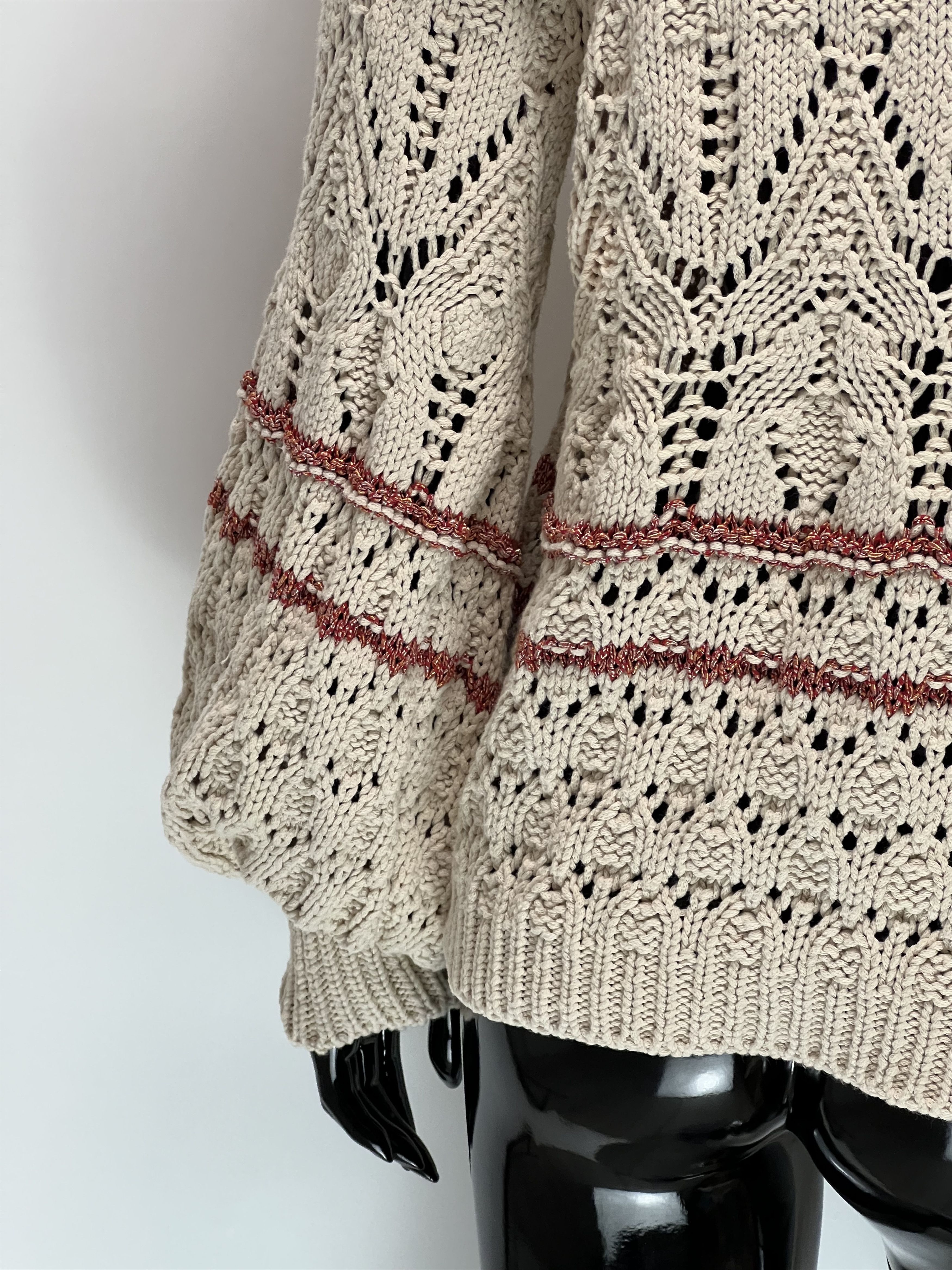 Sezane Sezane Knitted Sweater With Ruffles Size M Made in Italy Size M / US 6-8 / IT 42-44 - 8 Thumbnail