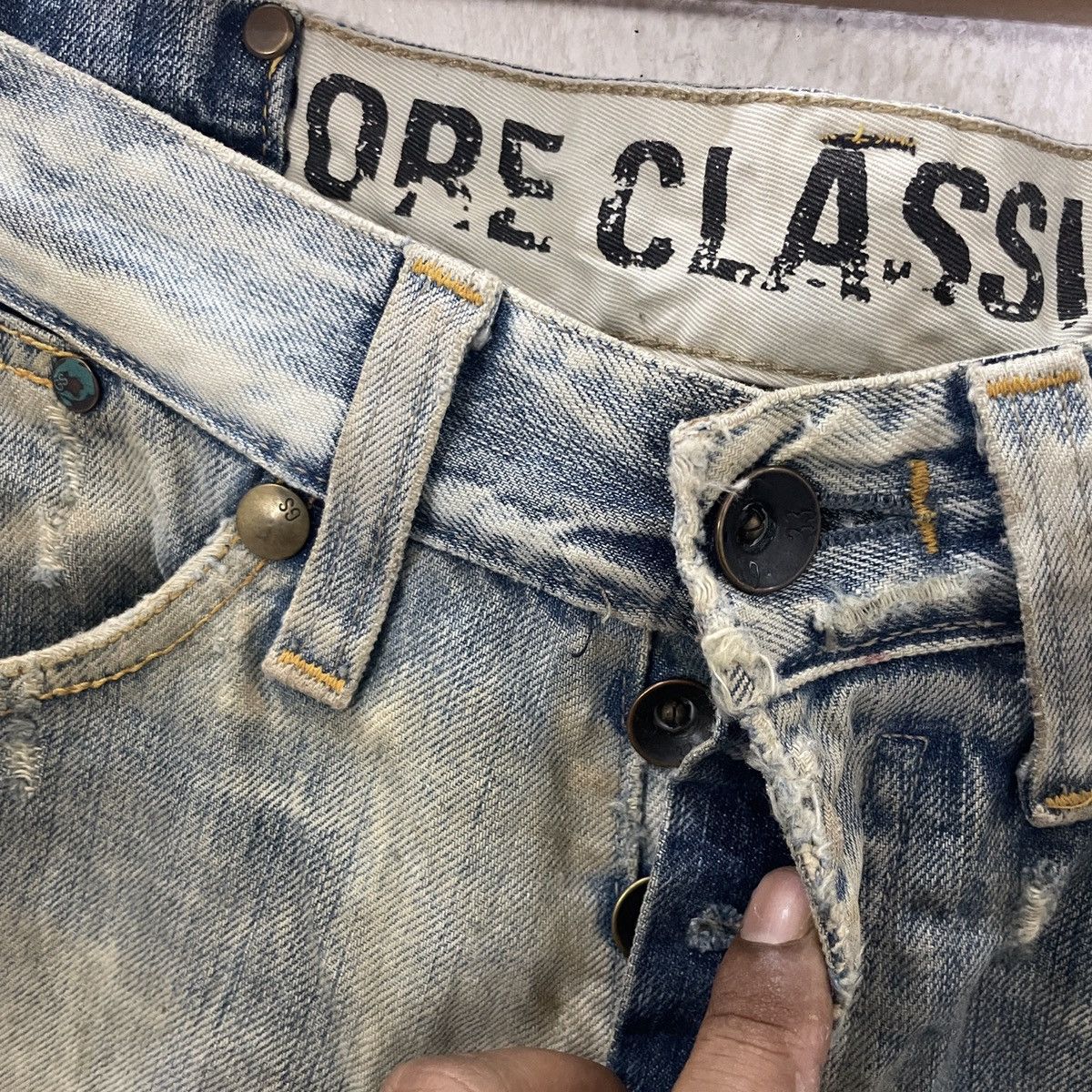 G-Star Vintage G Star Raw Distressed Denim Size US 31 - 5 Thumbnail