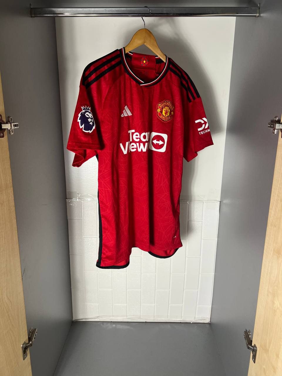 Vintage VERY RARE ADIDAS FC MANCHESTER UNITED ENGLAND SOCCER JERSEY Size US XXL / EU 58 / 5 - 5 Thumbnail