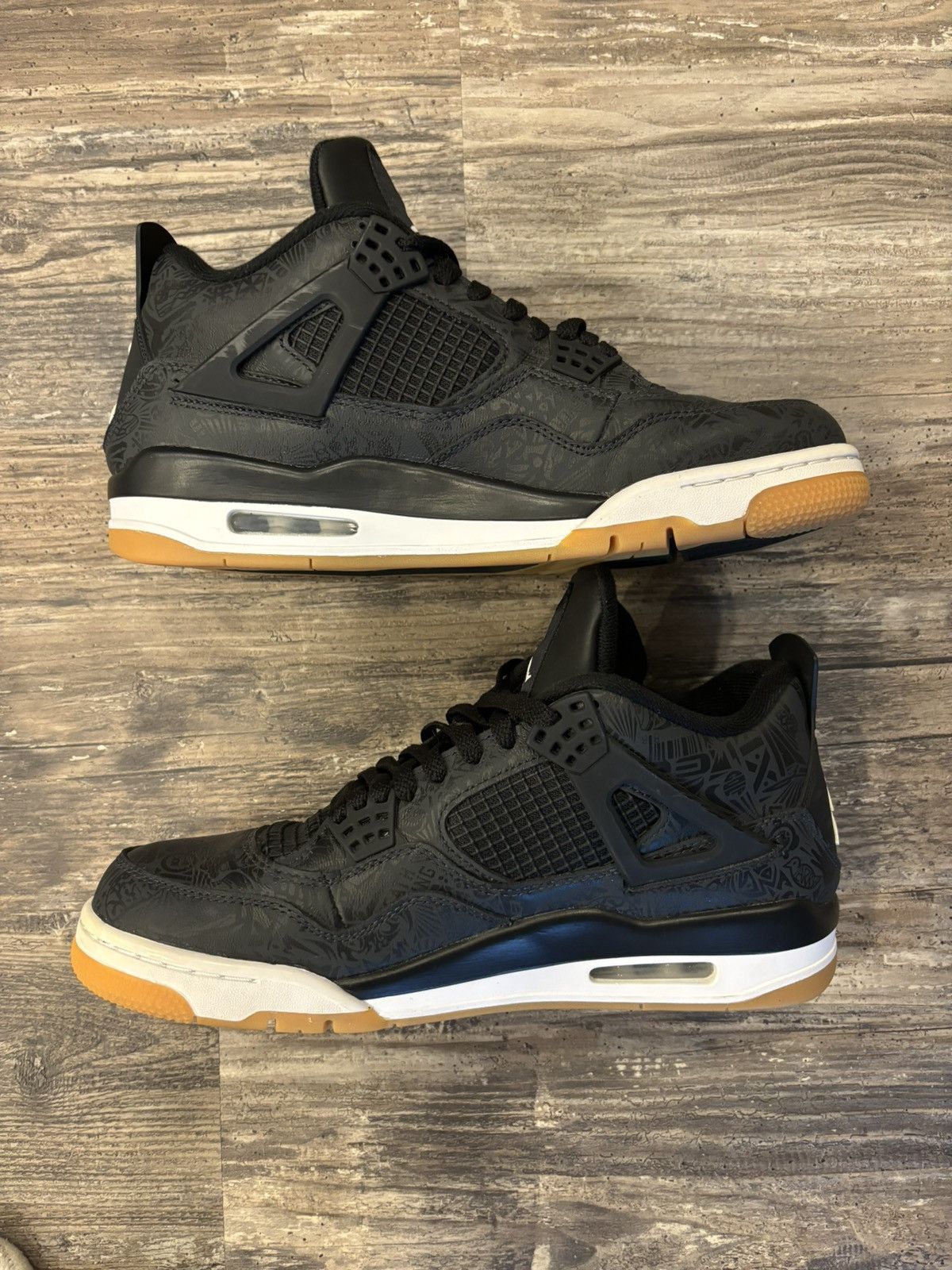 Jordan Brand Jordan 4 Retro Laser Black Gum - Size 11 Size US 11 / EU 44 - 3 Thumbnail