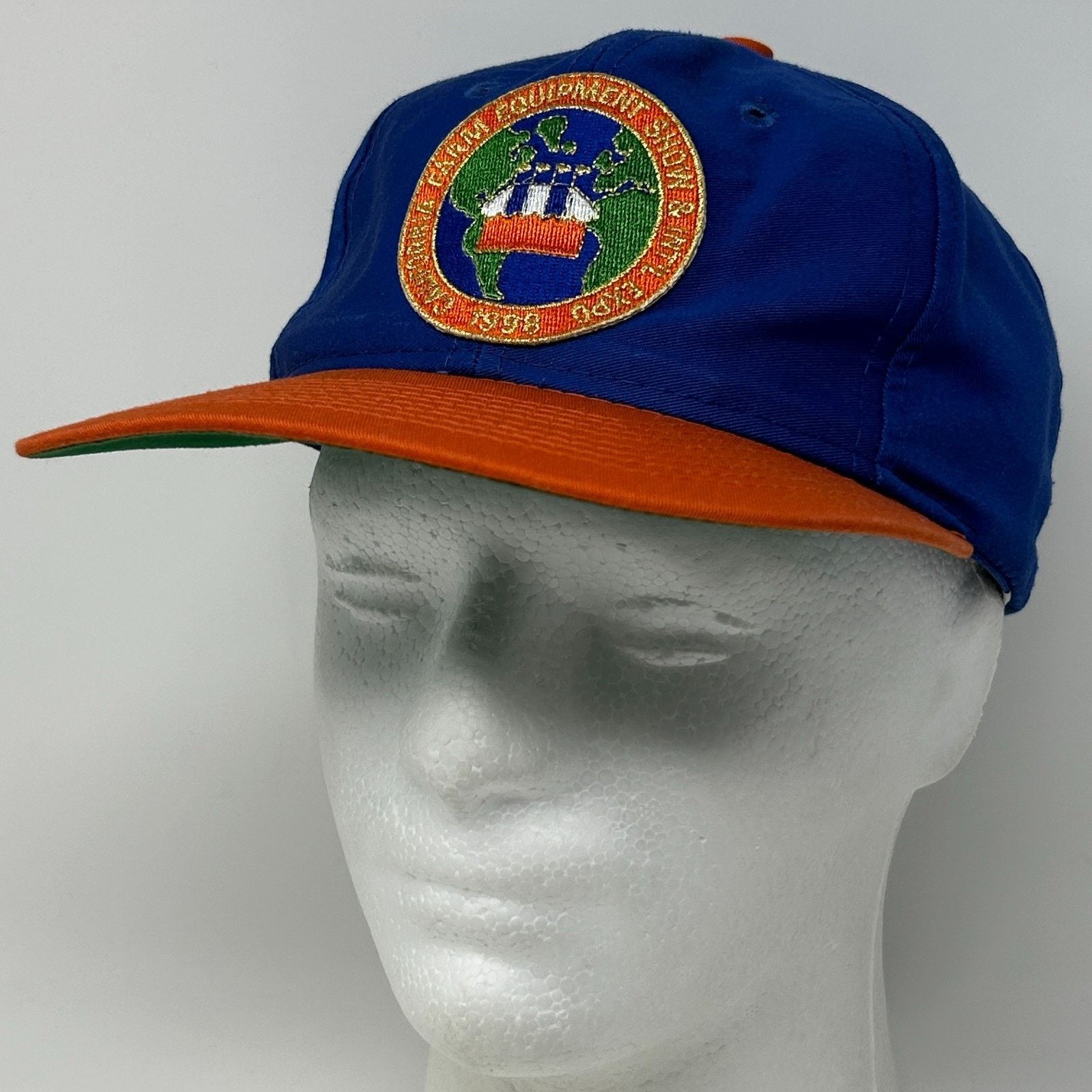 Vintage Vintage California Farm Equipment Expo Hat Baseball Cap Blue Size ONE SIZE - 11 Thumbnail