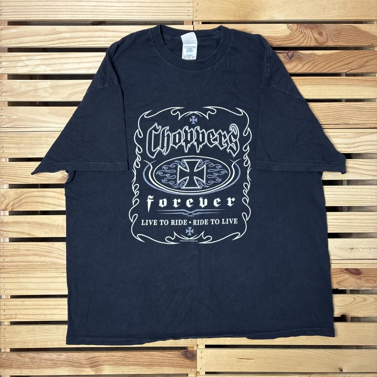Other Vintage Choppers Forever Black Biker Tee Size XL Size US XL / EU 56 / 4 - 1 Thumbnail