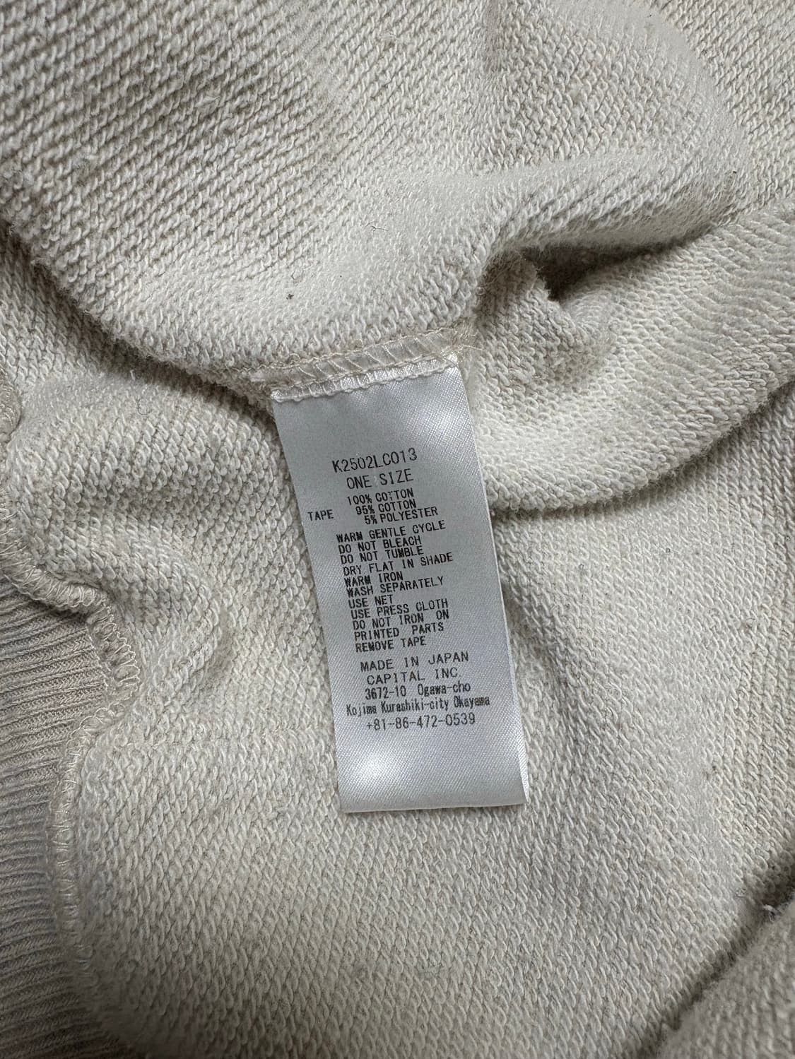 Kapital Kapital Peace Zip Hoodie Kinari Size US L / EU 52-54 / 3 - 6 Thumbnail