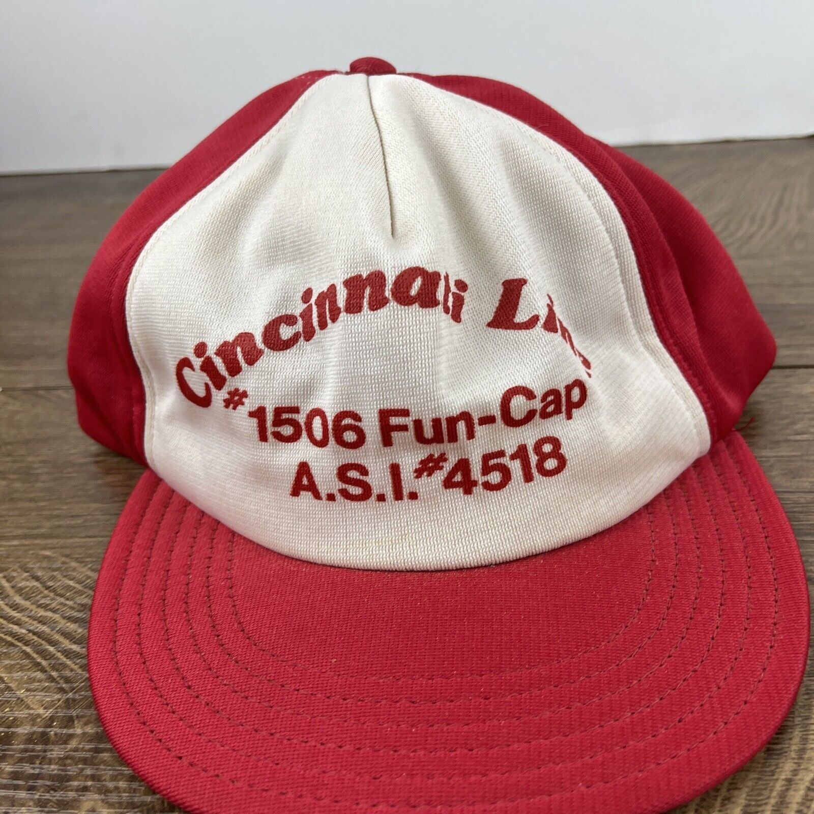 Other Cincinnati Line Hat Red Hat Adjustable Adult Size Hat Red Ca Size ONE SIZE - 4 Thumbnail