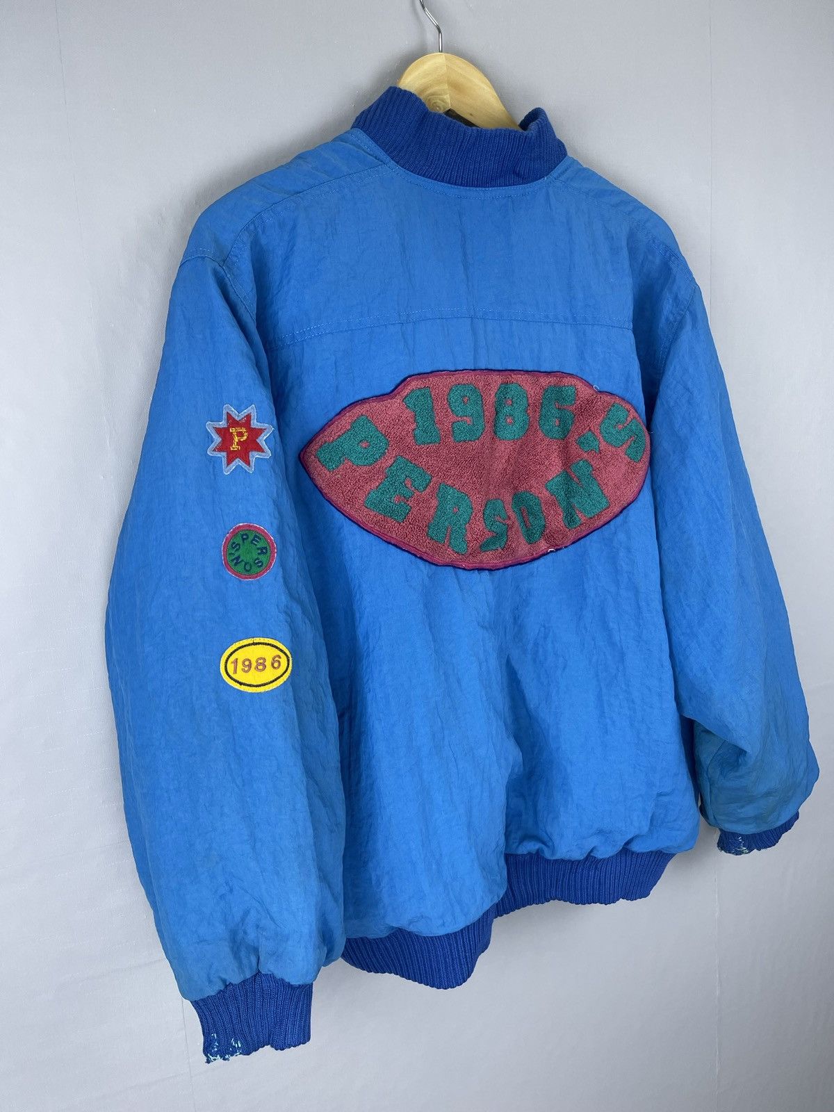 PERSON'S 🔥80s Person’s Big Carpet Patches Bomber Jacket Size US XL / EU 56 / 4 - 3 Thumbnail