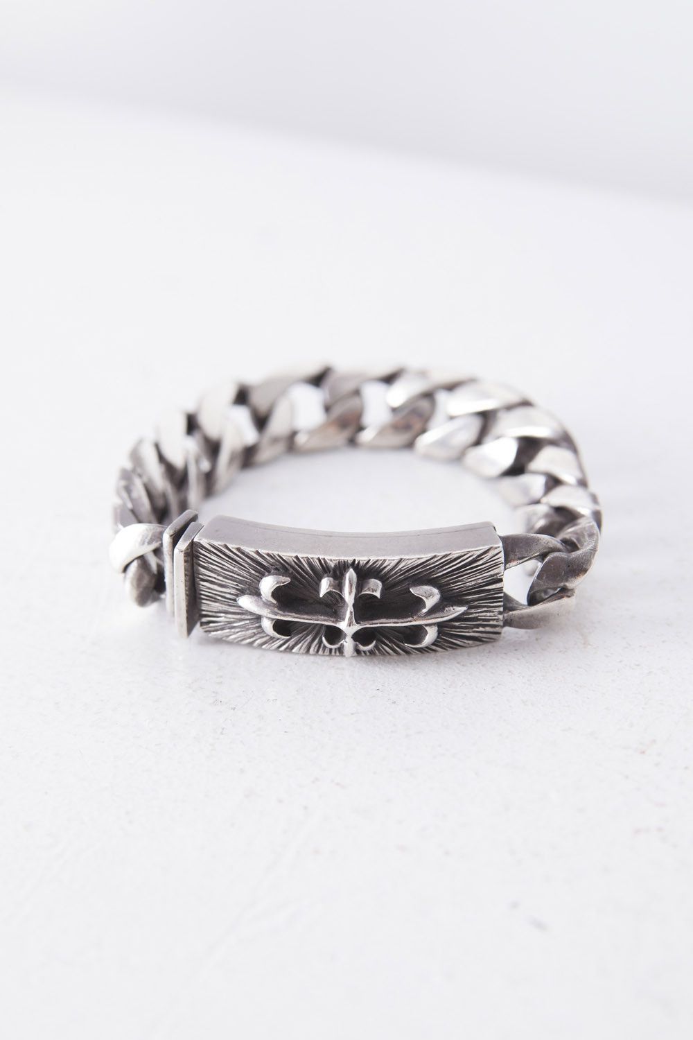 A&G Rock A&G floral cross cuban links ID bracelet Size ONE SIZE - 4 Thumbnail