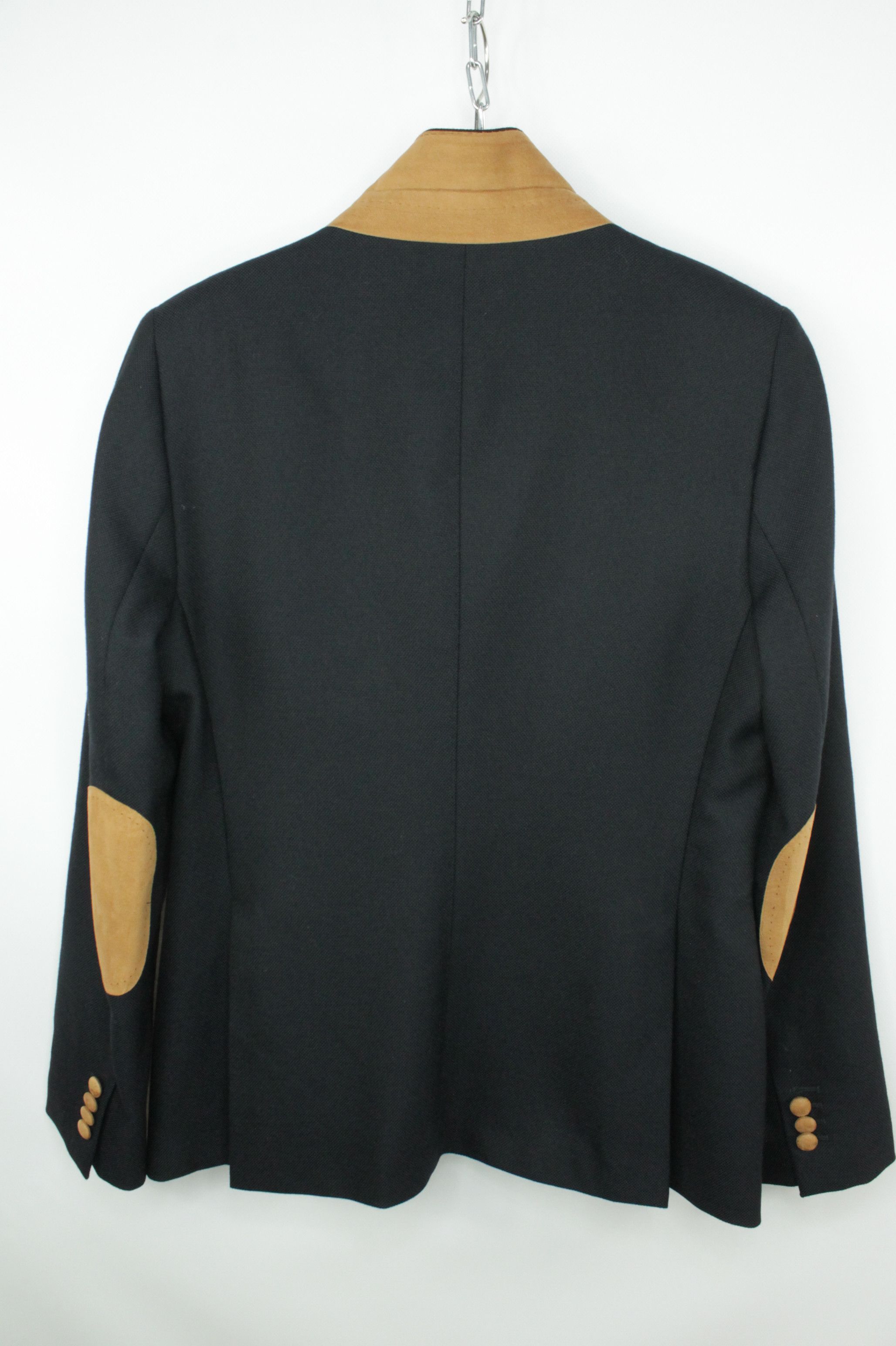 Tagliatore Tagliatore Women's Merinos Wool Elbow Patch Blazer Jacket Size L / US 10 / IT 46 - 6 Thumbnail