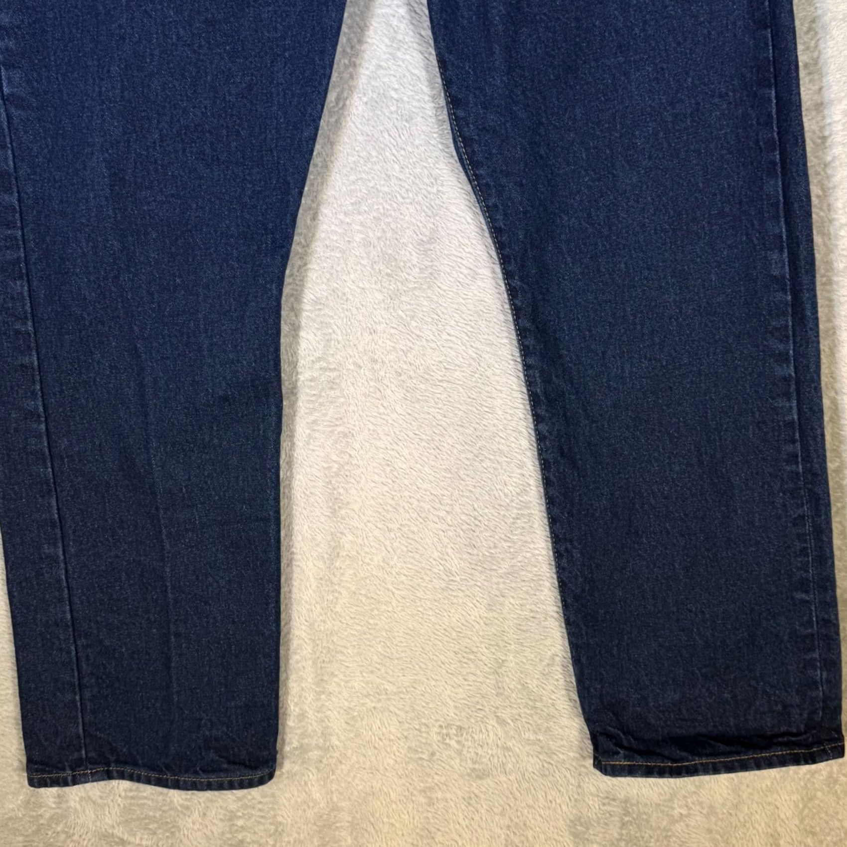 American Eagle Outfitters Levi’s 501 Jeans Men’s Blue Button Fly Straight Leg Denim 34 x 29 Regular Rise Mid 90s USA Cowboy Horse Pattern Size US 34 / EU 50 - 5 Thumbnail