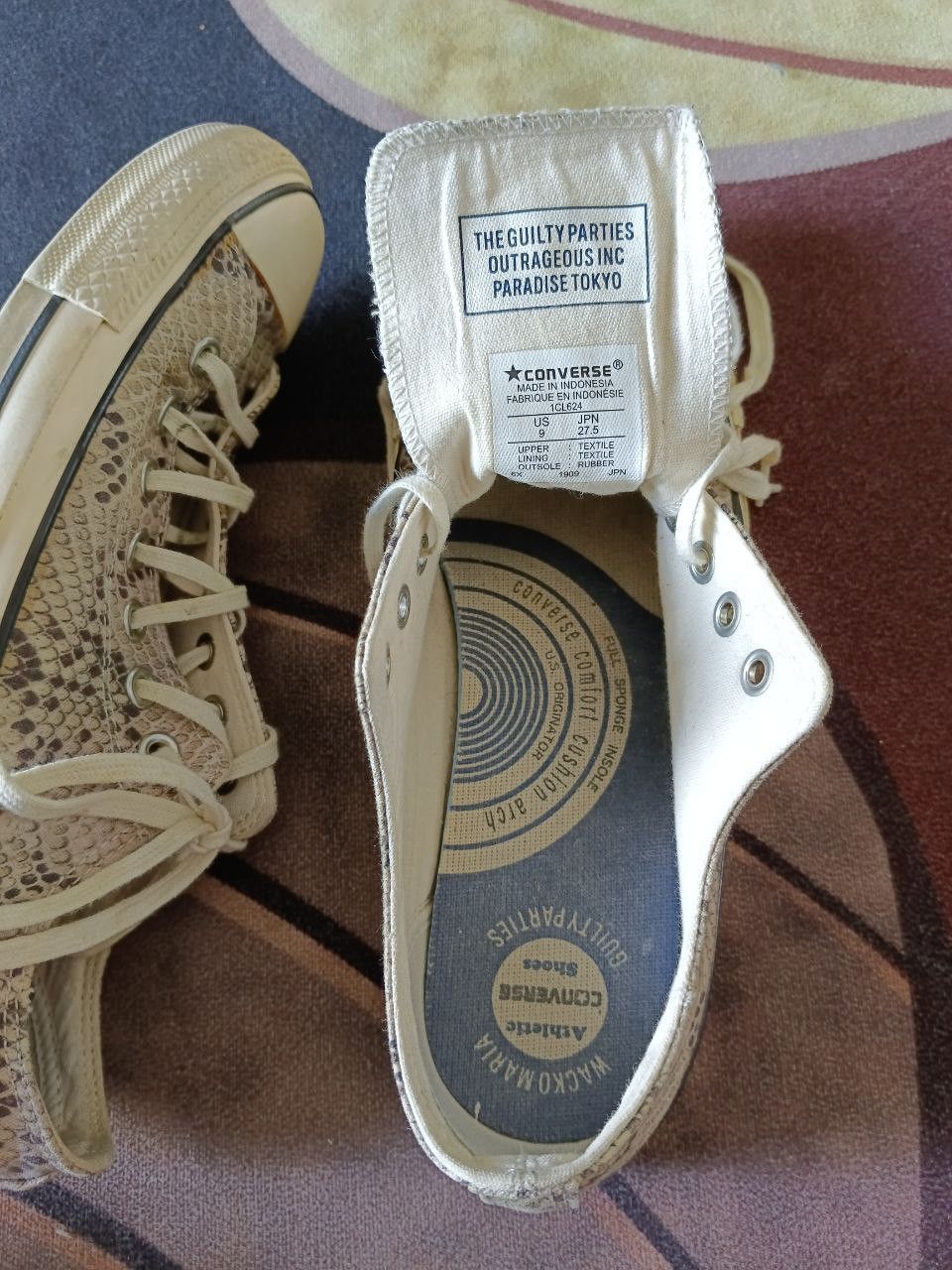 Converse × Wacko Maria WACKO MARIA GUILTIES PARTIES CONVERSE SNAKEPRINT Size US 9 / EU 42 - 9 Thumbnail