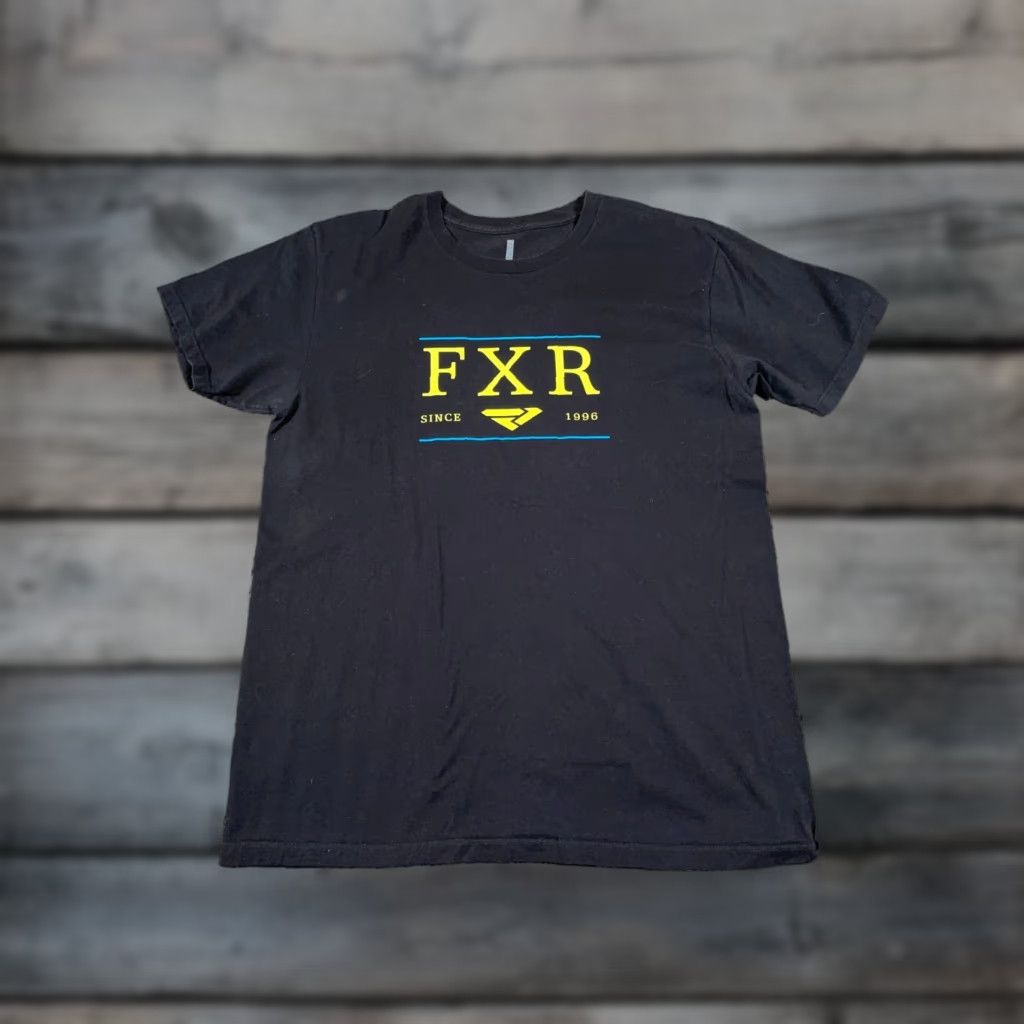 Fox Racing VINTAGE FOX Racing Logo Tee Adult Large Black Yellow Motocross Retro Size US L / EU 52-54 / 3 - 1 Thumbnail