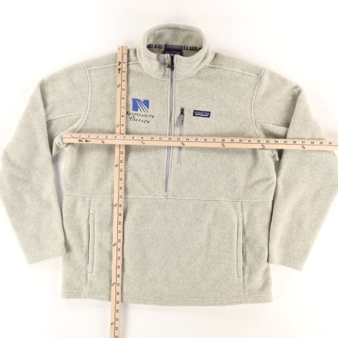 Patagonia Patagonia Synchilla 1/2 Zip Fleece Solid Mock Long Sleeve Sweater Sand Men's XL Size US XL / EU 56 / 4 - 3 Thumbnail