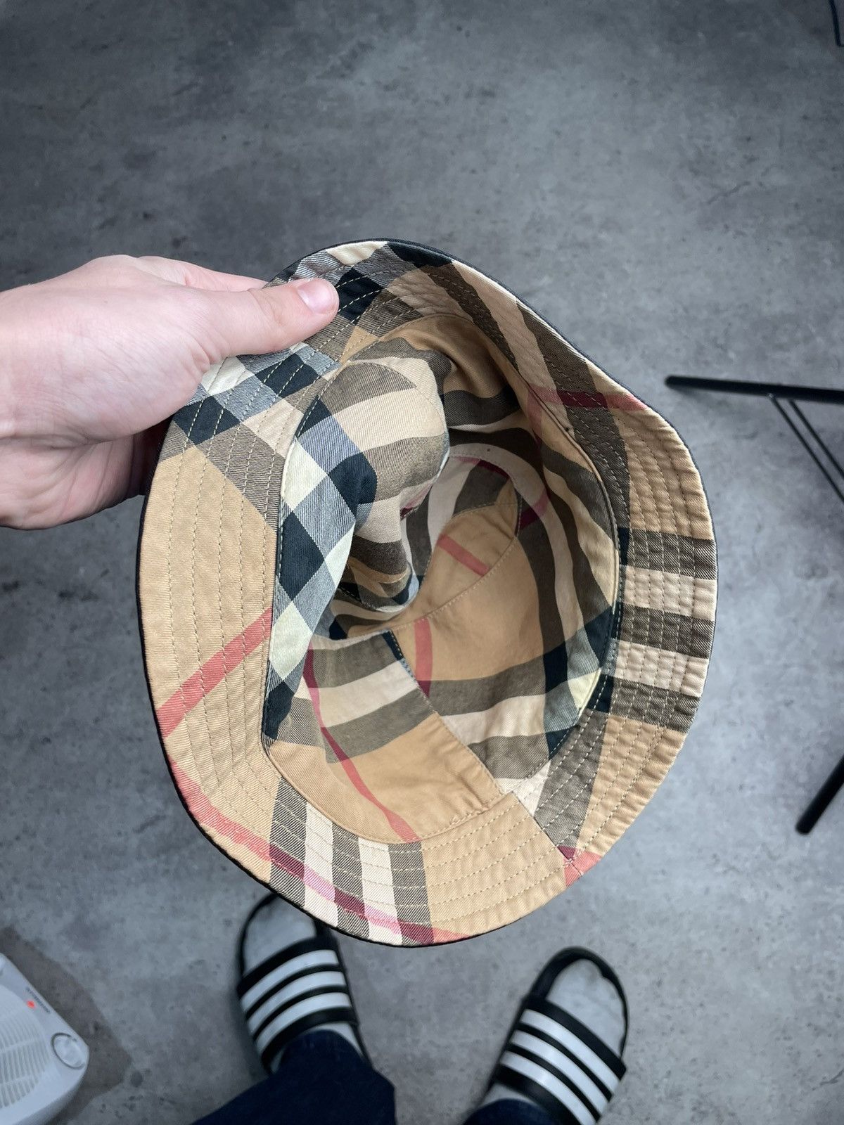 Burberry Vintage Burberry London 2 in 1 Panama hat Size ONE SIZE - 4 Thumbnail
