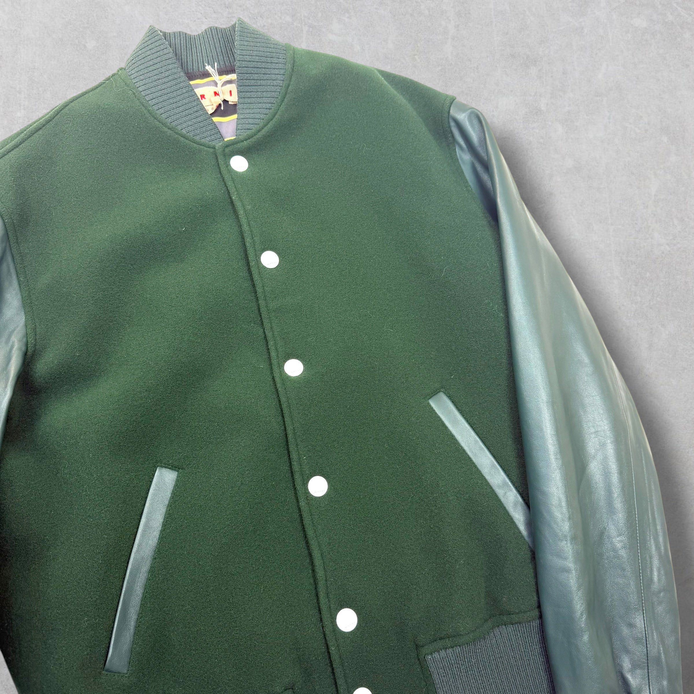 Marni Marni Logo-Embroidered Wool-Blend Varsity Jacket 48 (M) Size US M / EU 48-50 / 2 - 3 Thumbnail