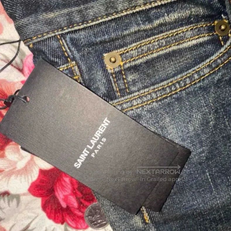 Saint Laurent Paris Saint Laurent Paris Straight denim pants size 29 i Size US 29 - 6 Thumbnail