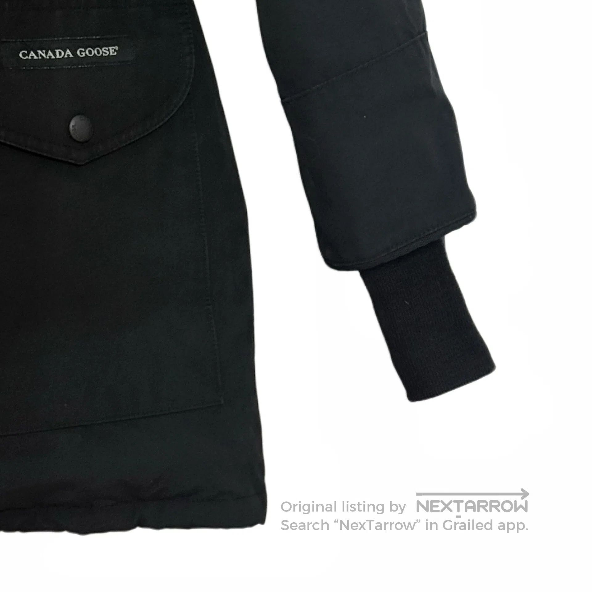 Canada Goose Canada Goose Black logo patch hoodie long-sleeved down jac Size US XXS / EU 40 - 4 Thumbnail