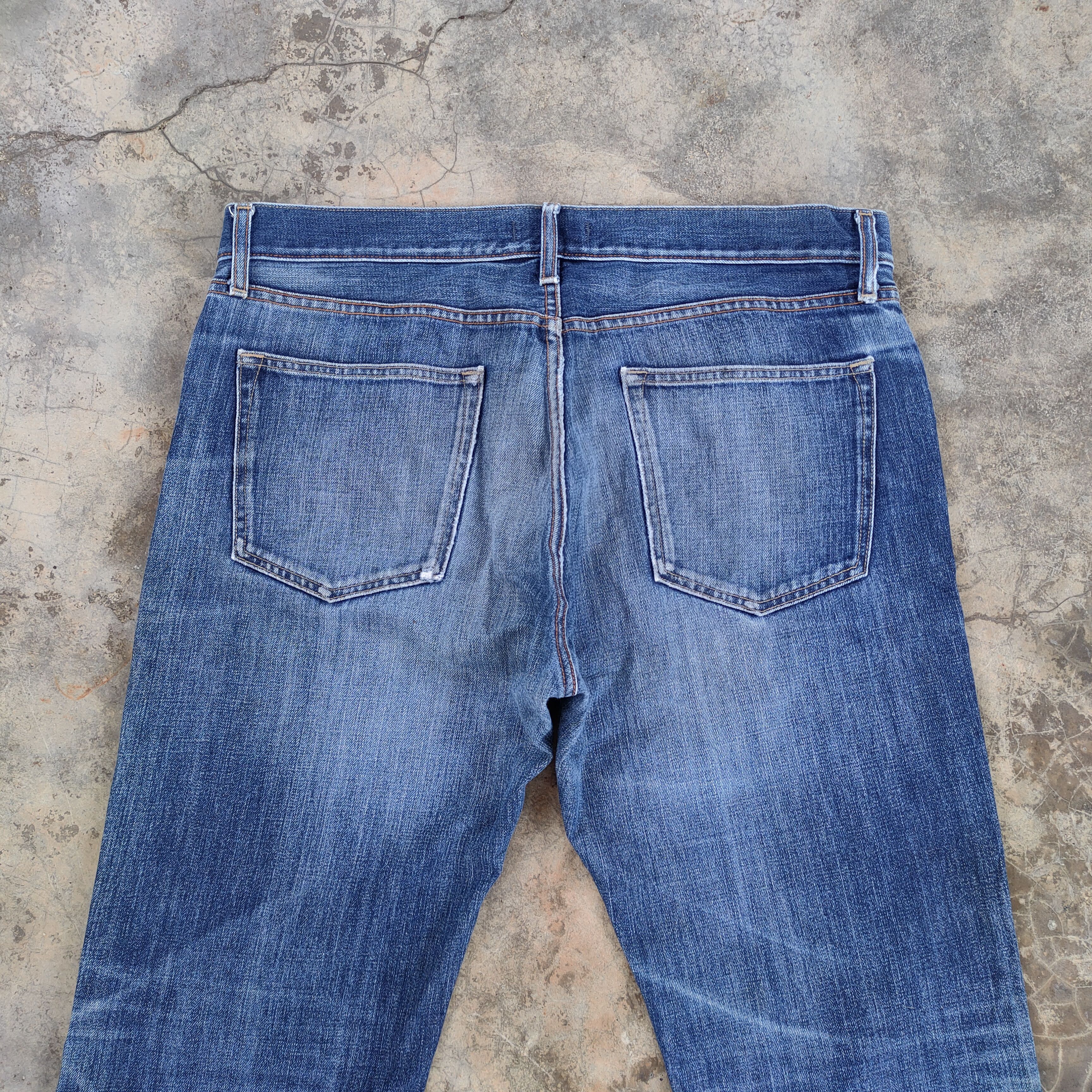 Japanese Brand × Jean × Vintage VINTAGE JAPANESE FADED RIPPED JEANS DENIM PANTS Size US 37 - 11 Thumbnail