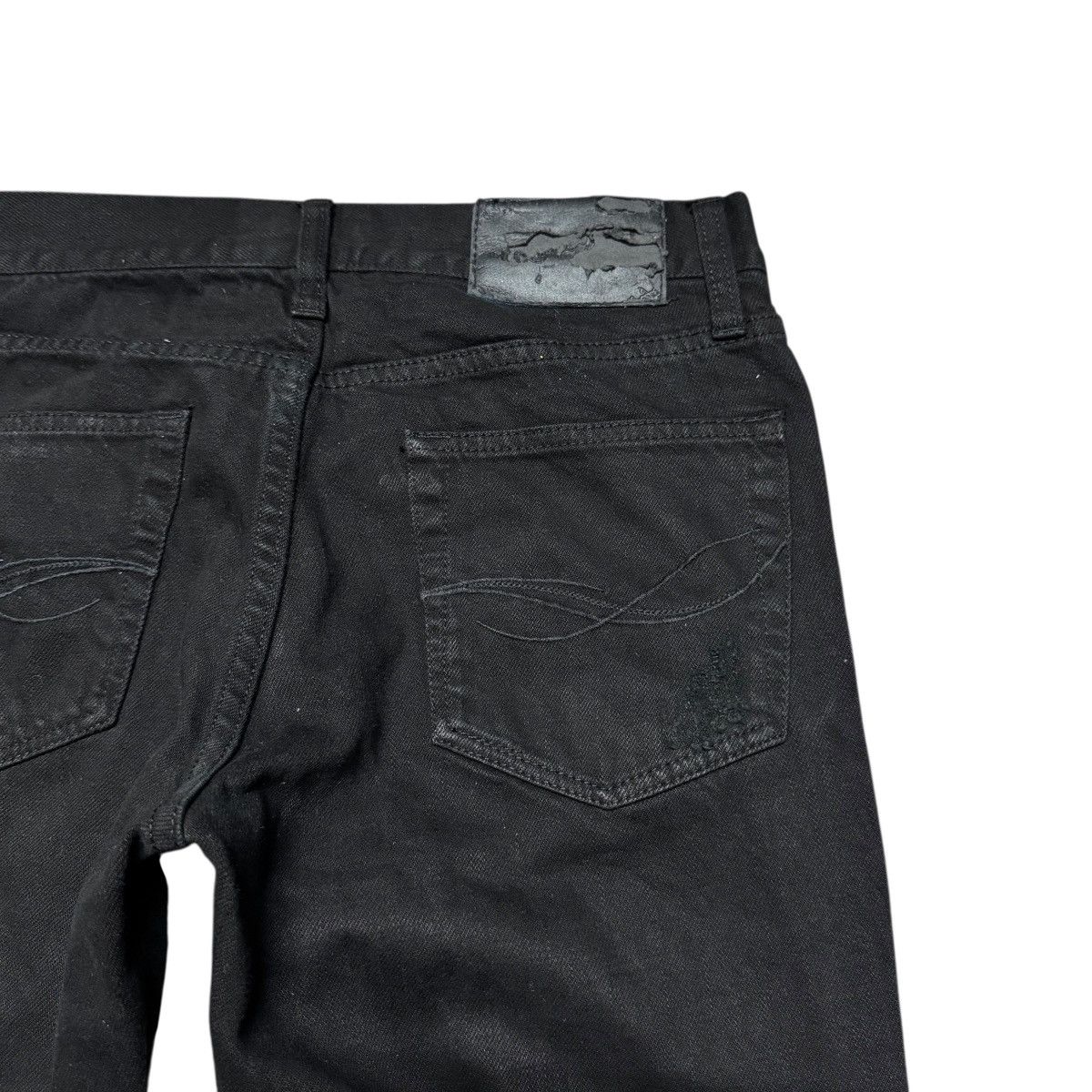 GOSTAR DE FUGA Cavaria Black Distressed Denim Jeans Size US 28 / EU 44 - 11 Thumbnail
