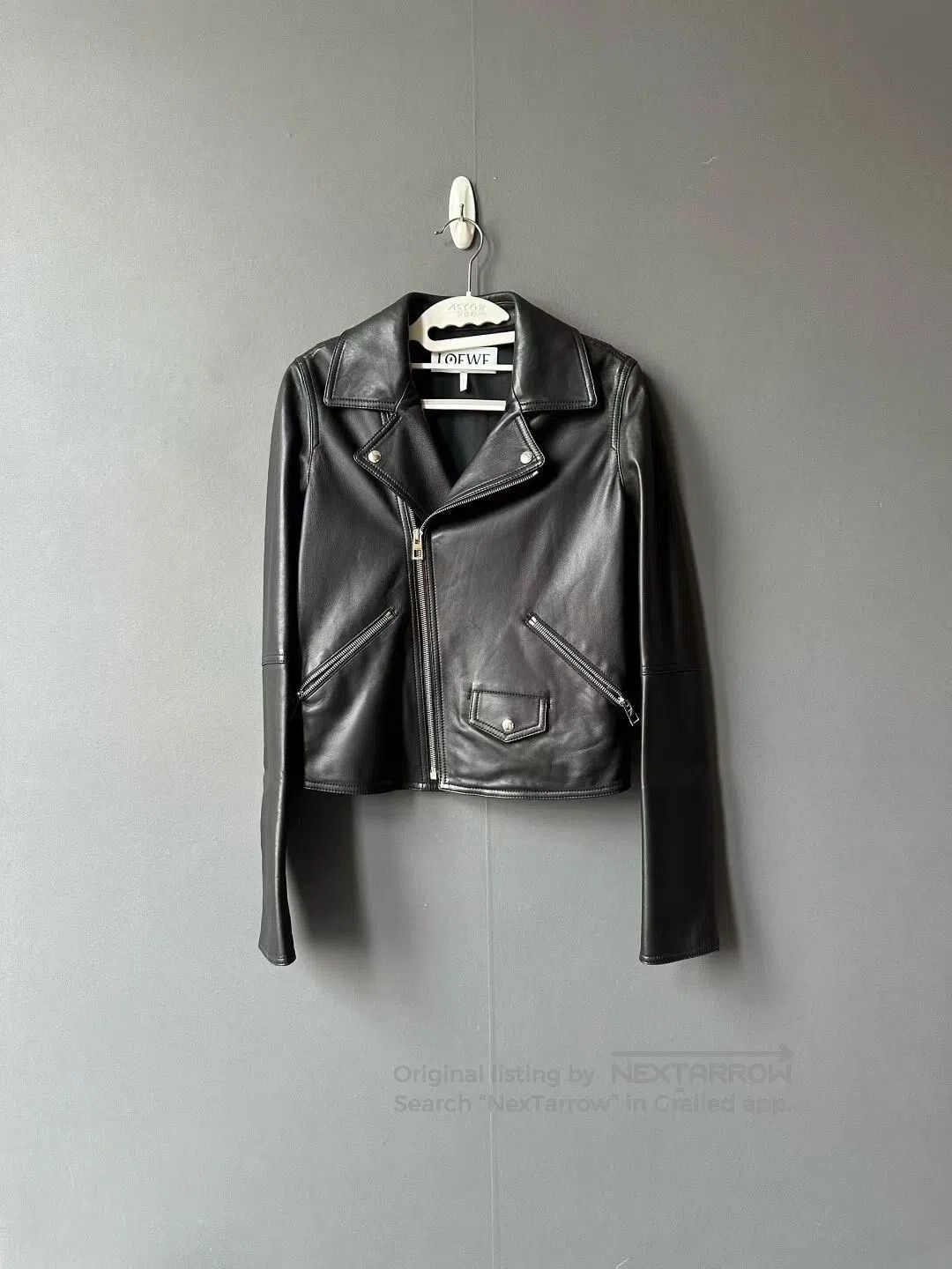 Loewe Loewe Cropped Motorcycle Leather Jacket| Size XS / US 0-2 / IT 36-38 - 1 Thumbnail