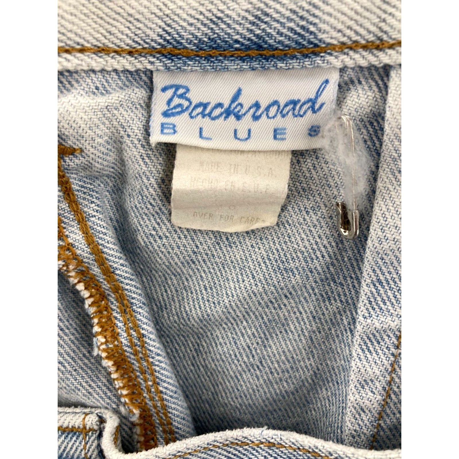 Vintage VINTAGE Backboard Blues Skirt Denim High Rise 10 Womens Light Wash Long 90s Womens Shirts? Size 32" / US 10 / IT 46 - 7 Thumbnail