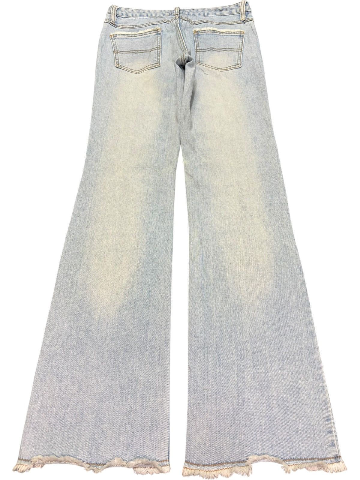 Diesel Vintage Japanese Brand Faded Wash Distress Flare Jeans Size 27" / US 4 / IT 40 - 2 Thumbnail