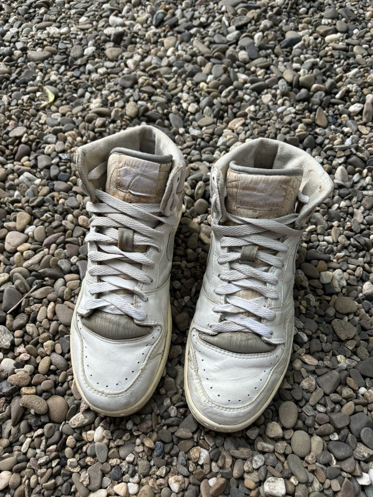 Nike × Vintage Vintage 80s Nike Court Force 1987 High Korea Made Sneakers Size US 7.5 / EU 40-41 - 9 Thumbnail