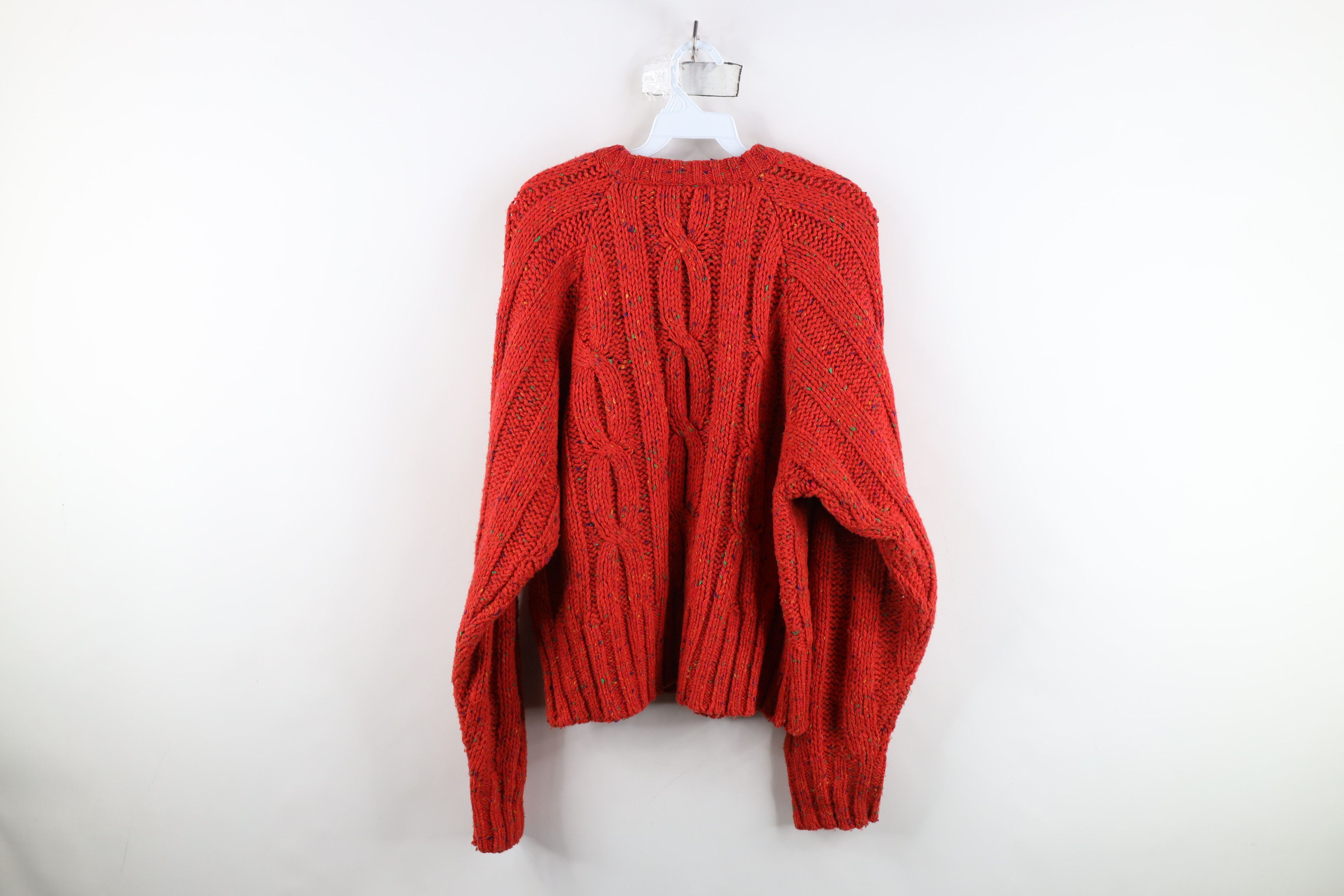 Vintage Vintage 90s Wool Blend Fisherman Chunky Cable Knit Sweater Size L / US 10 / IT 46 - 6 Thumbnail