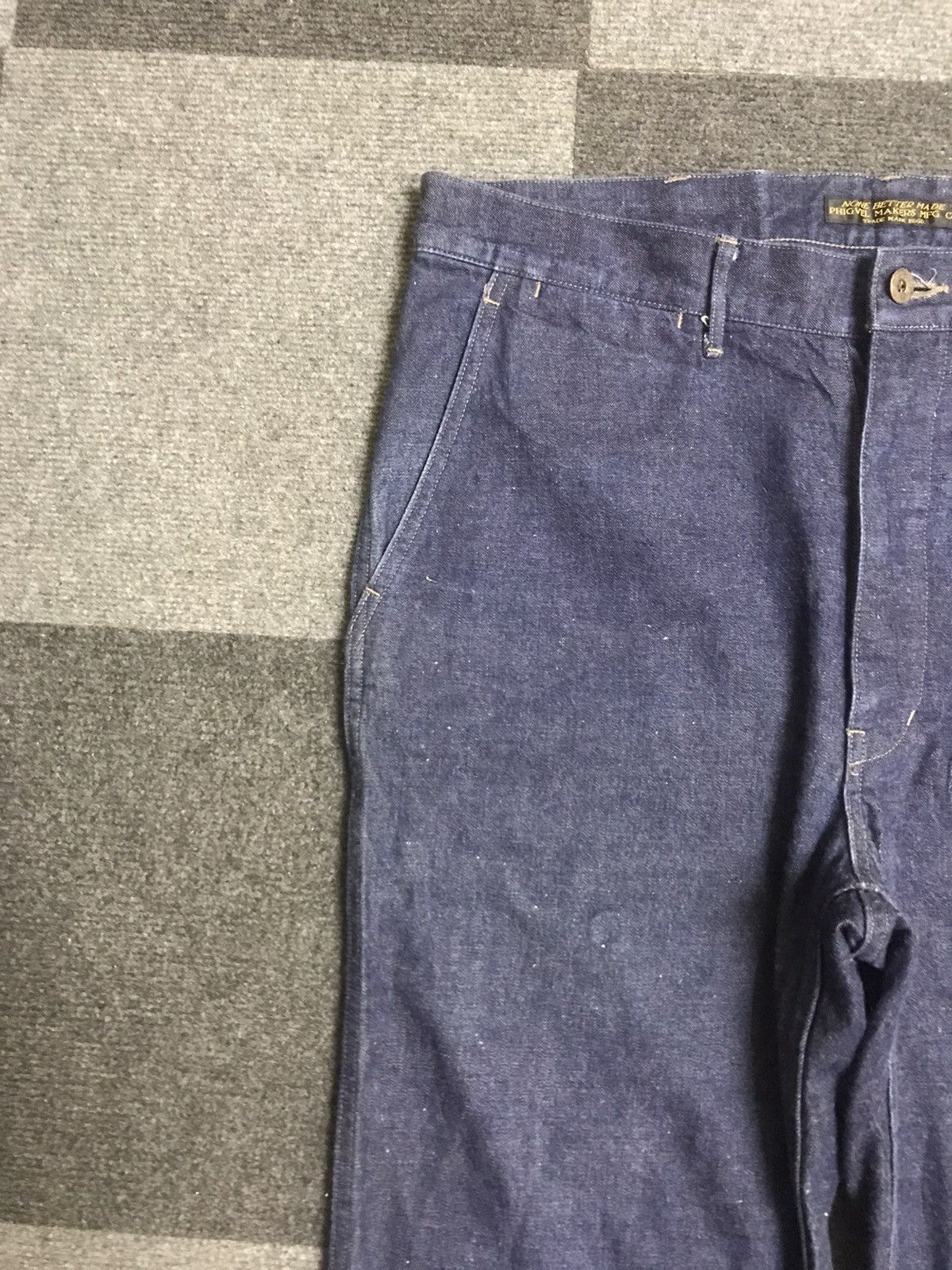 Japanese Brand PHIGVEL MAKERS MFG Navy Military Denim Size US 36 / EU 52 - 5 Thumbnail